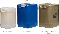 Vista 4 de API Kirk Containers 5 Gallon Samson Stackers, Blue, 4 Pack (20 Gallons), Emergency Water Storage Kit - New! - Clean! - Boxed! - Kit Includes One