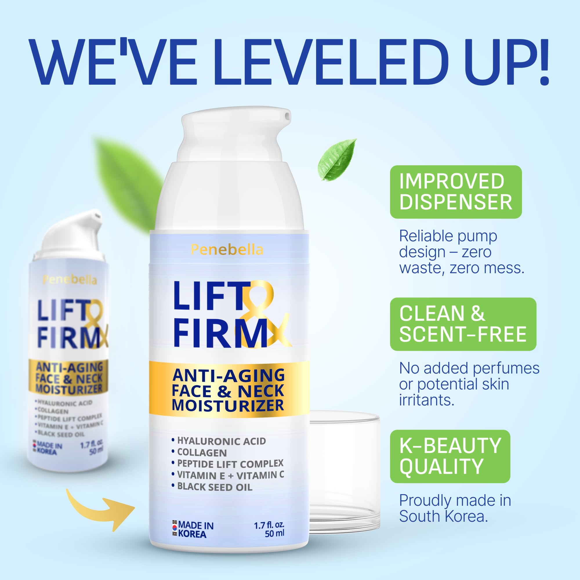 Amazon.com: Korean Face & Neck Cream – Lift Peptide Complex – 7