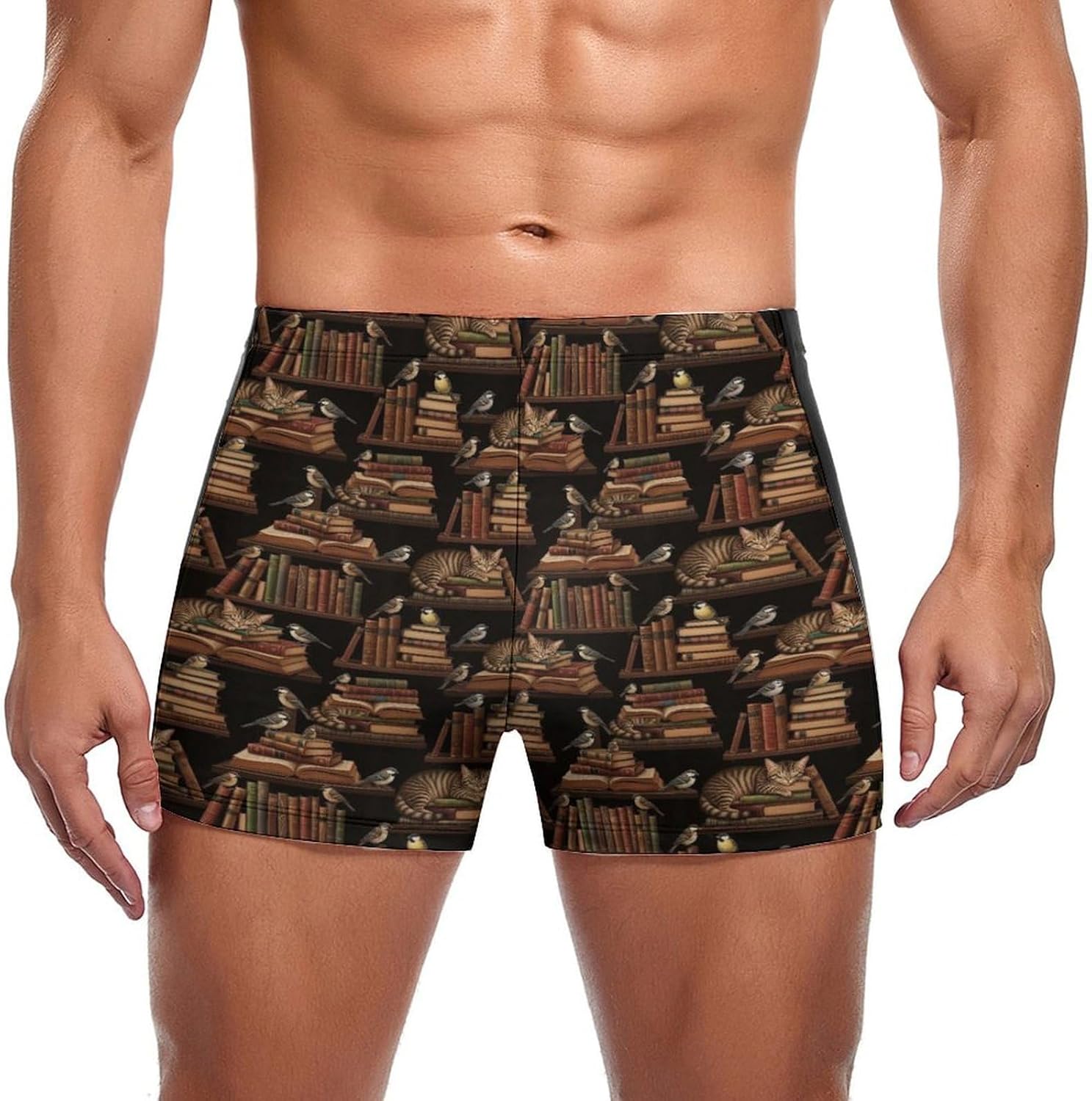 Men's Swim Briefs, Stretchy Lightweight Board Shorts, Quick Dry Swim Trunks for Summer Vacation and Swimming
