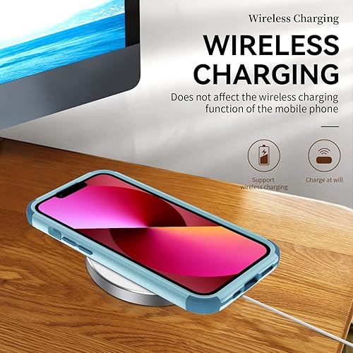 Miniatura 6 de YAUPON Funda para iPhone 13 con cubierta para cámara deslizante, grado militar, resistente a los golpes, resistente a los golpes para iPhone 13