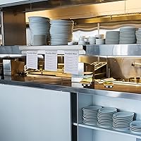 Vista 6 de Henoyso Estante deslizante de aluminio de 18 pulgadas con 2 piezas de soporte de recibos con espiga para escritorio, almacenamiento de recibos