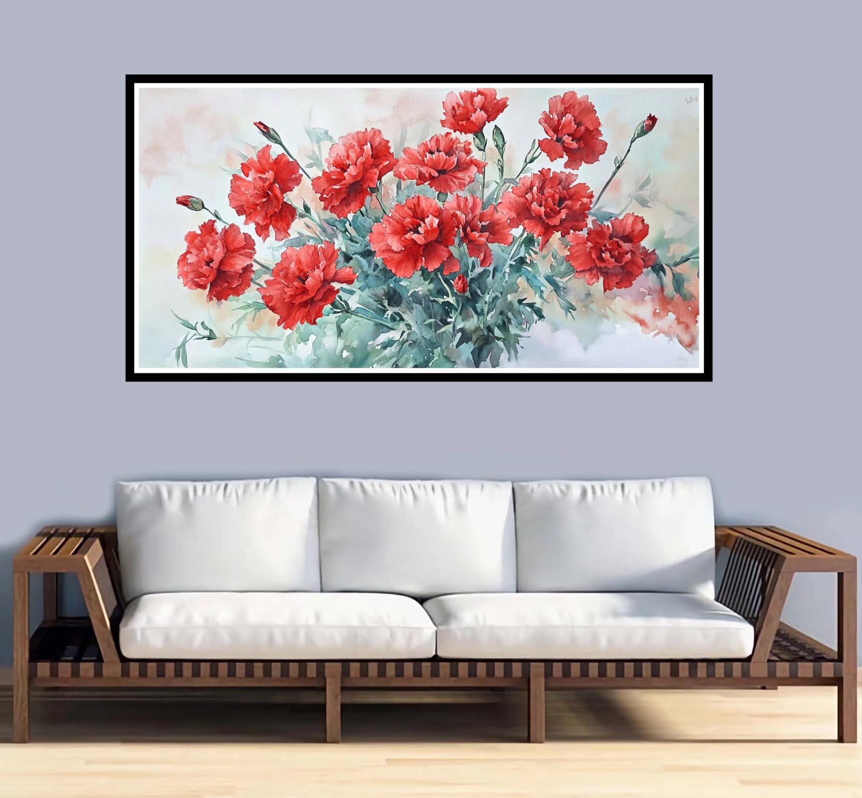 Grande Dipingere con i Numeri 60x120cm Dipingere con i Numeri Adulti Fiore Paint by Numbers Hobby Creativi Adulti e Principianti fai da te Kit Completo Craftoria,Decorazioni Casa Regalo Piante-y1230