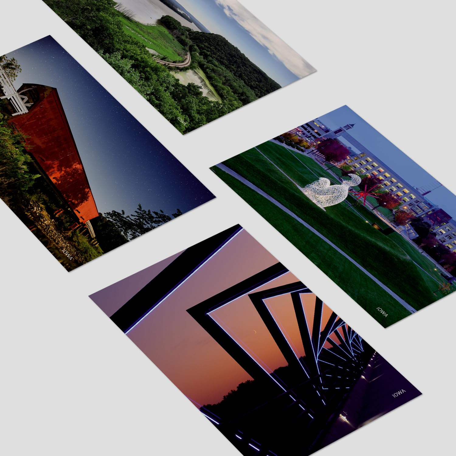 Dear Mapper Mississippi Landscape Postcards - Pack Of 20, Vintage Style Travel Greeting Cards