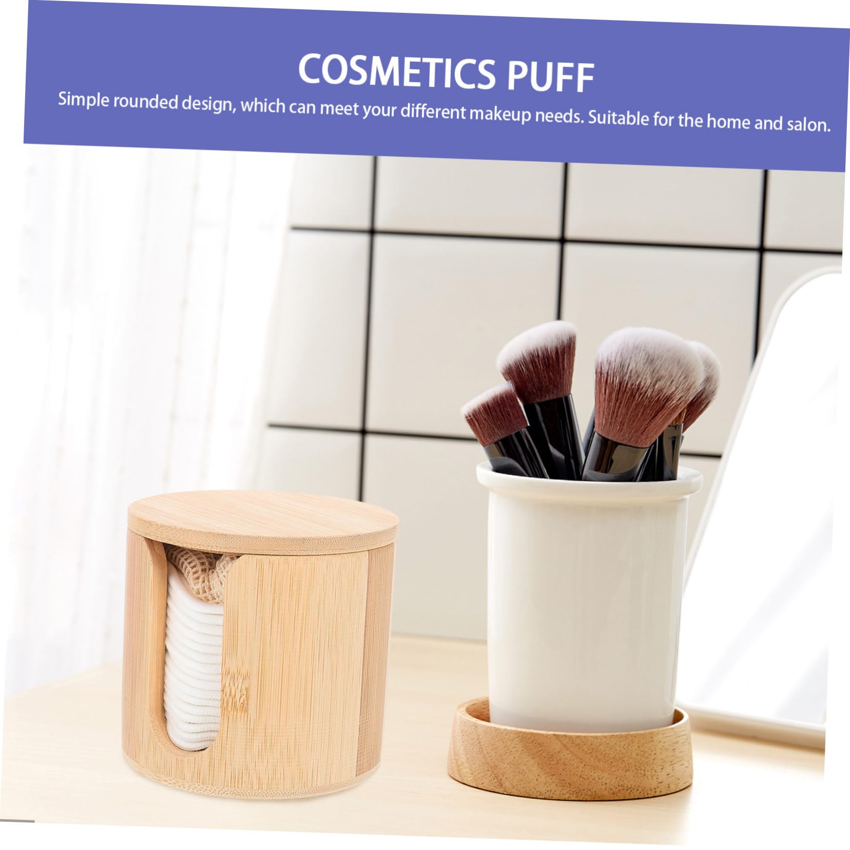 VALICLUD Almohadillas de Maquillaje Reutilizables de Bambú Esponjas Faciales Suaves para Desmaquillar y Limpiar Rostro Ecológico para Cuidado de Piel Femenina
