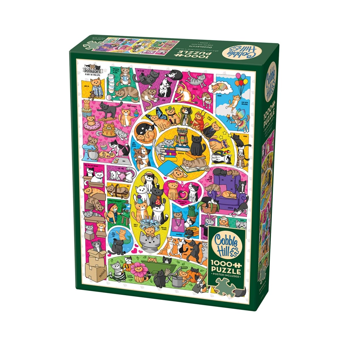 Puzzle Cobble Hill 1000 Pezzi - Colazione Con Dolci - Poster Incluso, Fatto In USA - 4