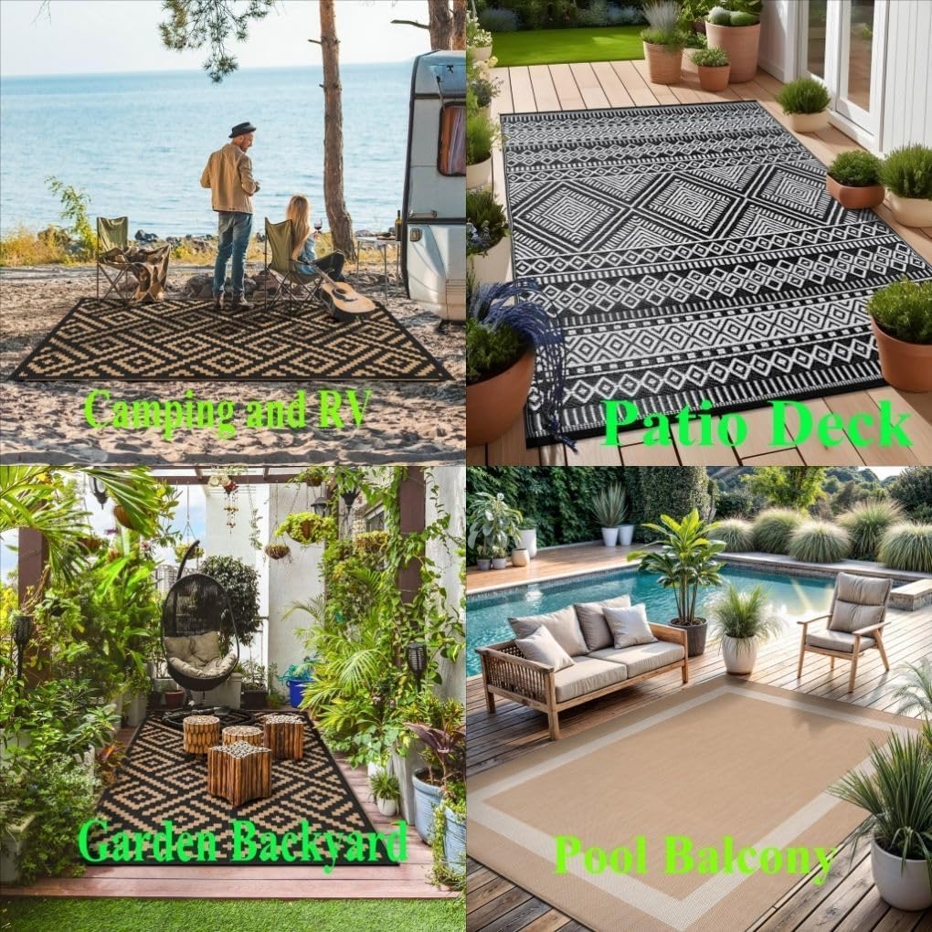 Natural Rose Pink Distressed Vintage Brick Wall Texture Waterproof Rug for Patio Garden Balcony Porch Deck Washable Non Slip Indoor Outdoor Area Rug 4x6 Retro Large Outside Carpet