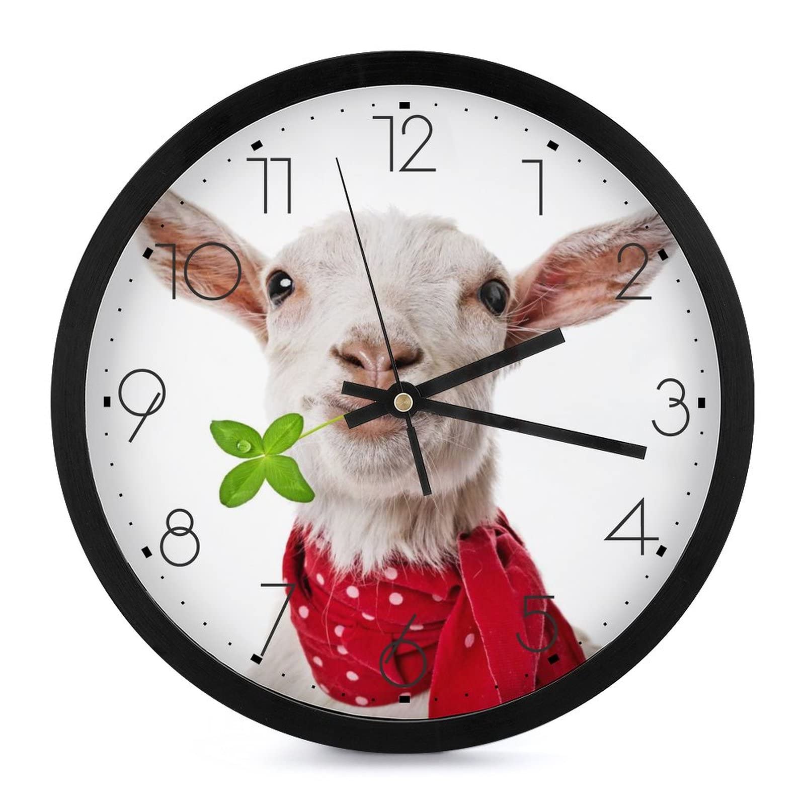 Pendule murale silencieuse pour stopper le bruit horloge mouton etude et insomnie