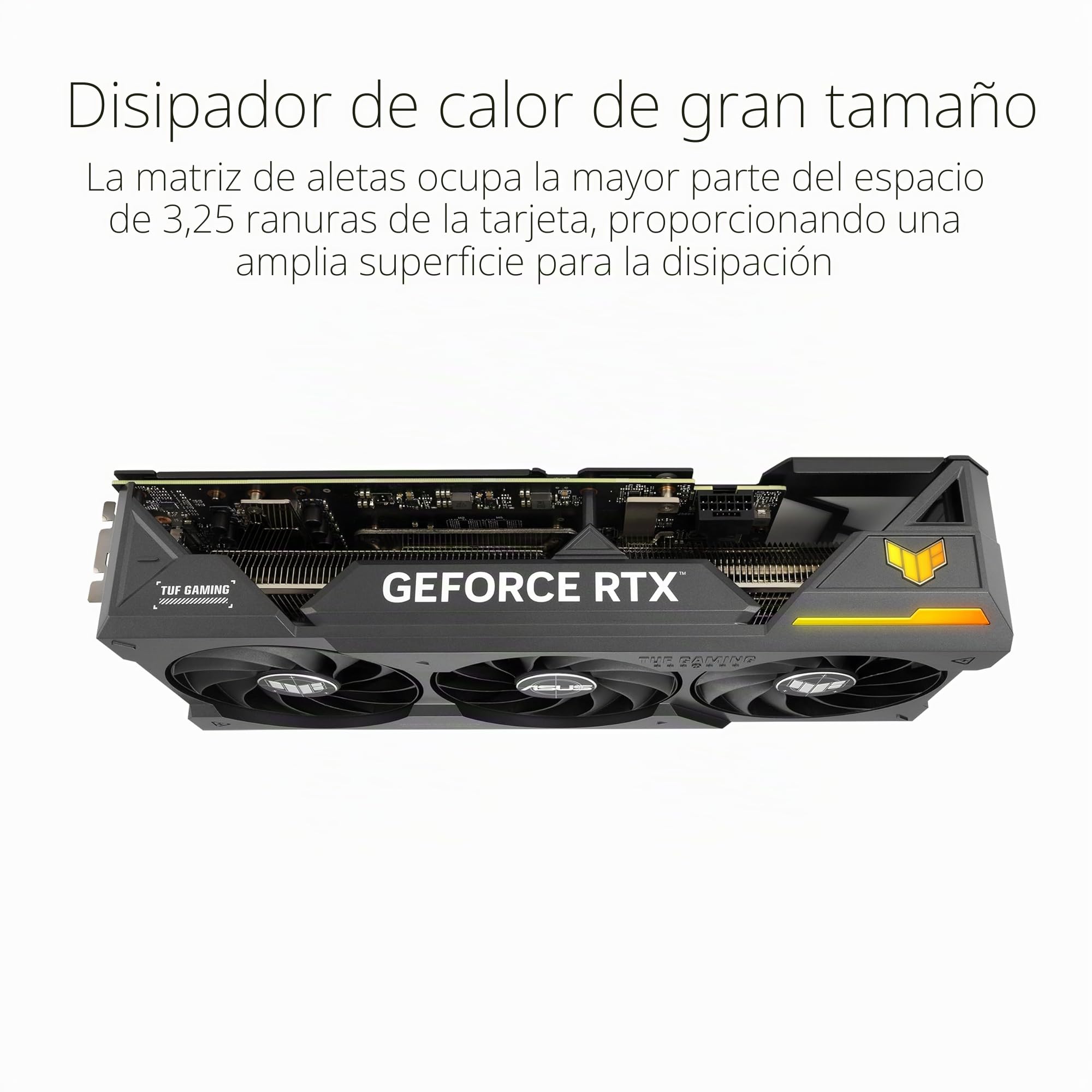 ASUS TUF Gaming NVIDIA GeForce RTX 4070 Ti Super OC Edition - Tarjeta gráfica Gaming (PCIe 4.0, 16GB GDDR6X, HDMI 2.1a, DisplayPort 1.4a)