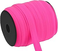 Vista 8 de Muka Cinta al bies de 109 yardas, cuerda plana elástica de 5/8 pulgadas para ropa, puños, ropa interior, manualidades, 01 blanco