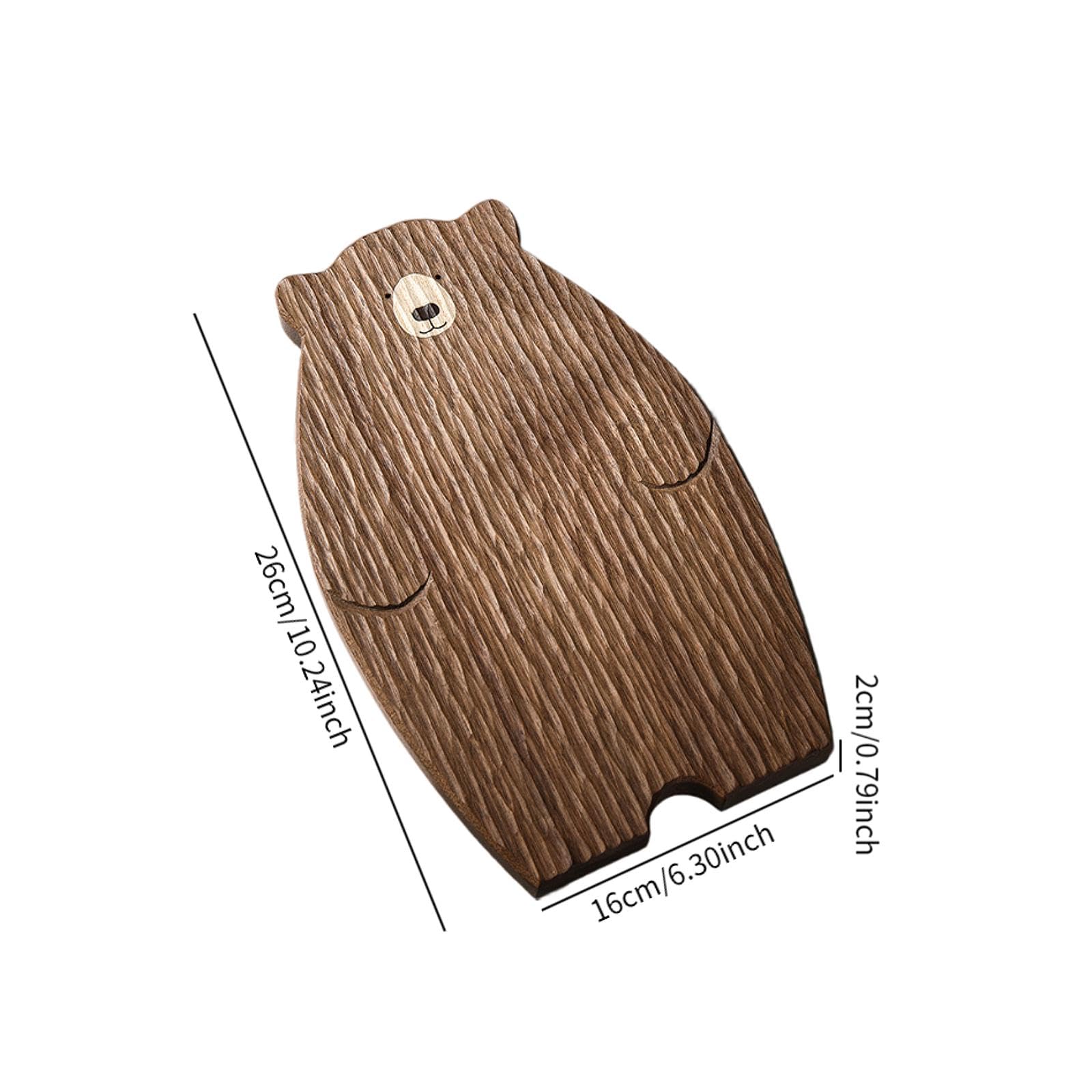 Vassoio Da Portata in Legno a Forma di Orsetto, Carino, Facile Da Pulire E Robusto, Ideale per Matrimoni, Feste di Compleanno, Papà Orso