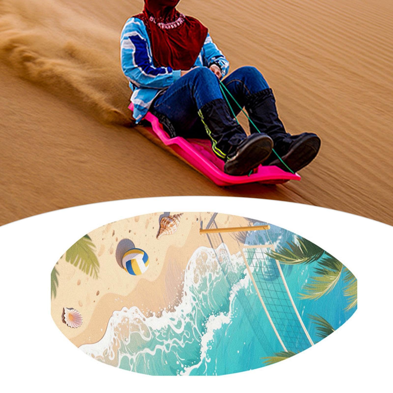 Skimboard mit Hochglanzbeschichtung für Jugendliche Und Erwachsene Leichtes Bodyboard Aus Holz für Sommer Und Wassersport