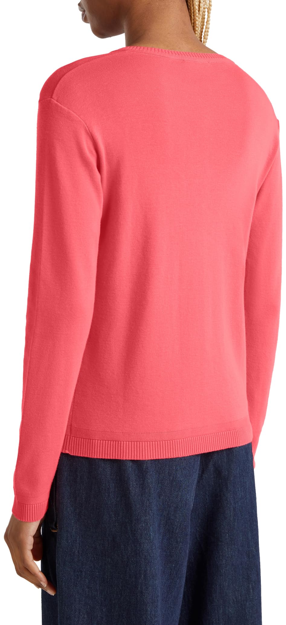 United Colors of Benetton Maglia Coreana M/L 1091d5558 Maglione Cardigan Donna (Pacco da 1)