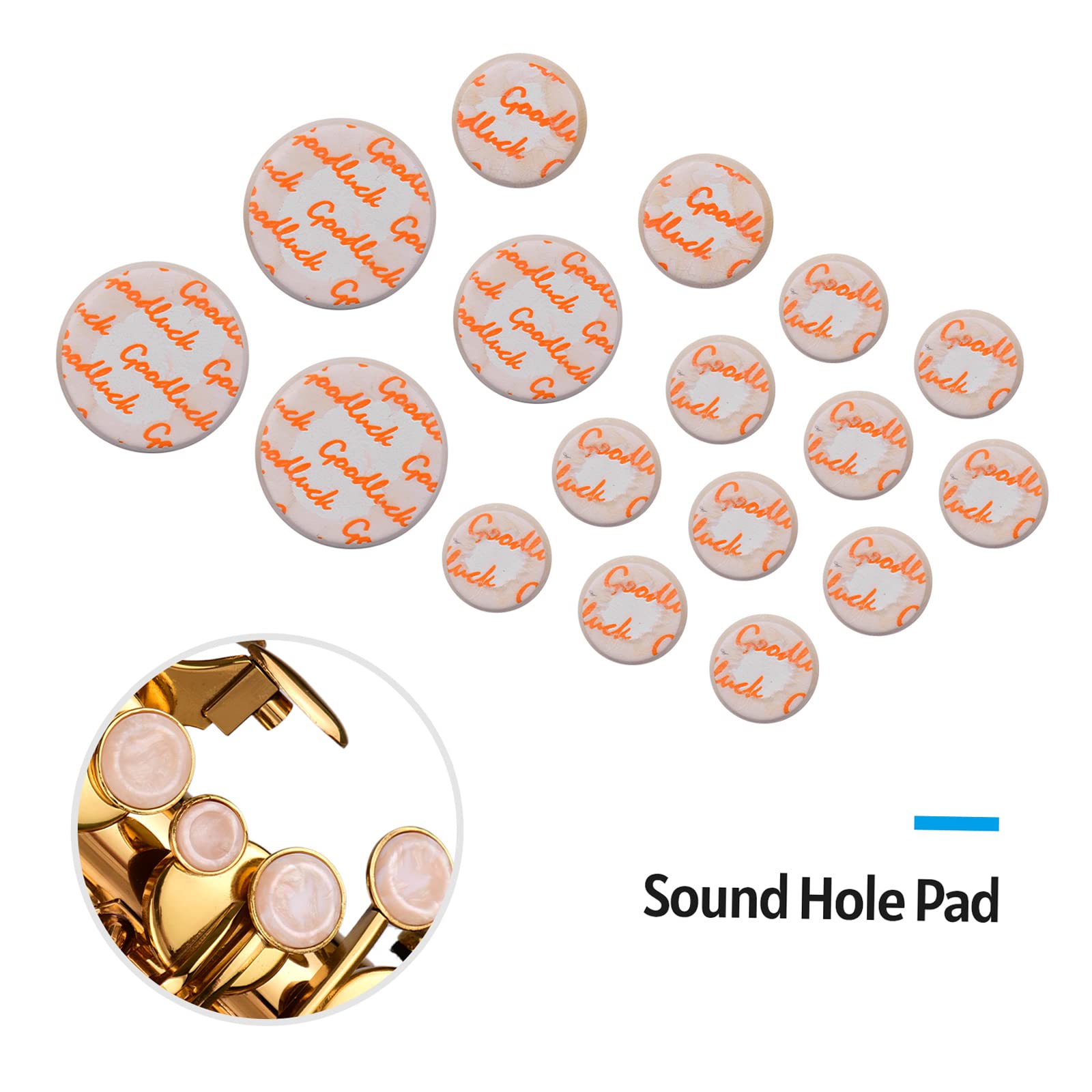 Clarinet Neck Joint Cork and Pad Set 10PCS Clarinet Cork Replacement and 17PCS Clarinet Pads Clarinet Instrument Accessories with Black Packaging