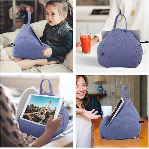 Miniatura 2 de MoKo Soporte de almohada para tablet, almohada de regazo para cama, sofá, soporte de cojín suave, regalo de Navidad para teléfonos tabletas de hasta