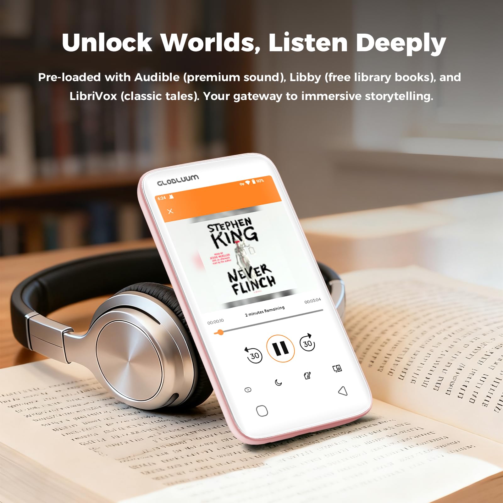 Lecteur MP3 Bluetooth WiFi, Spotify Compatible, Lecteur Musique 32 Go