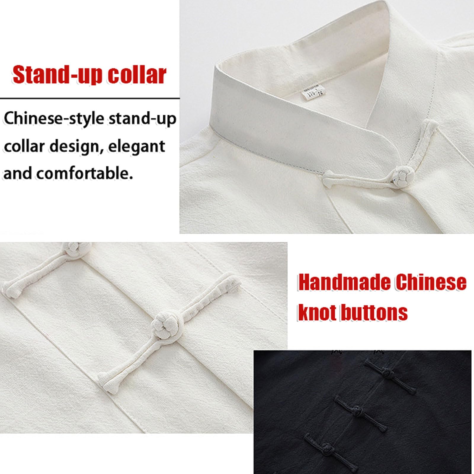 Tai-Chi-uniform,Unisex Kung Fu und Tai Chi Uniform,Kampfsport-Anzug aus Baumwollleinen,Traditionelle Chinesische Kampfkunstkleidung,Locker Und Bequem,für Meditation und Qigong