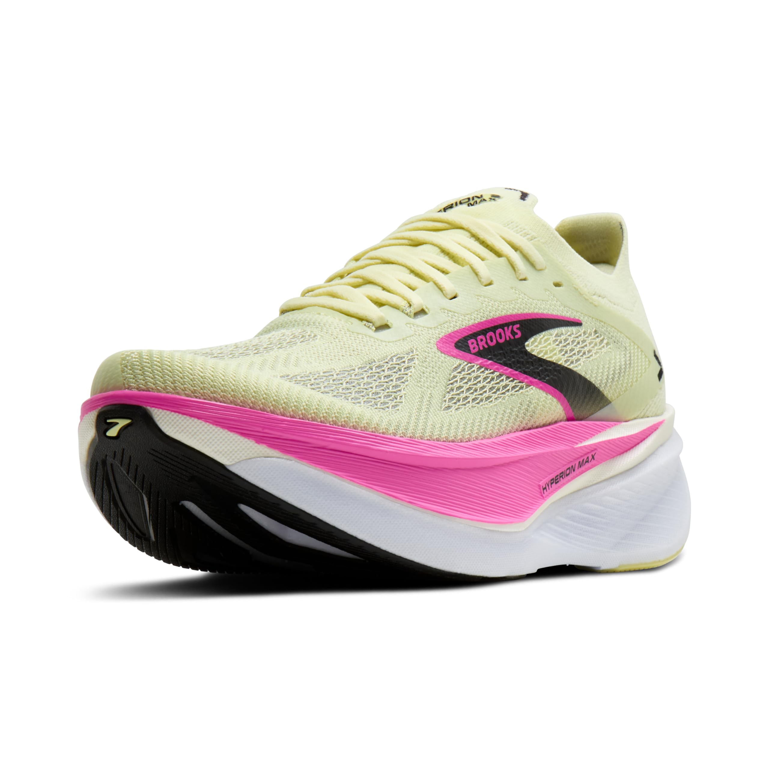 Brooks Hyperion Max 3 Neutral - Scarpe da Corsa da Donna, Luminary/​Cyber Pink/​Nero, 8.5