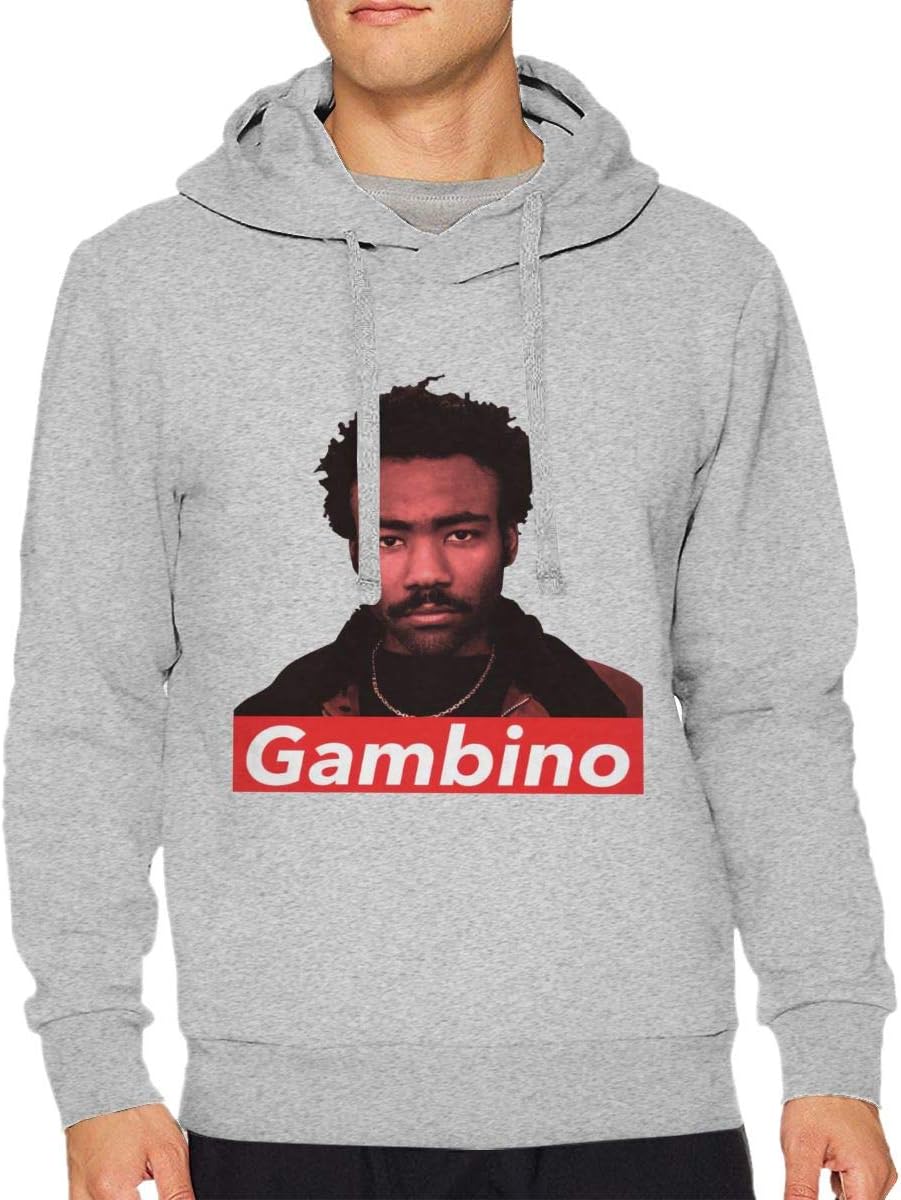 BridgetEshbaugh Childish Gambino Hoodies Sweater for Men Fashion Long Sleeve Tops Casual Sweatshirt Drawstring Pullover Shirt