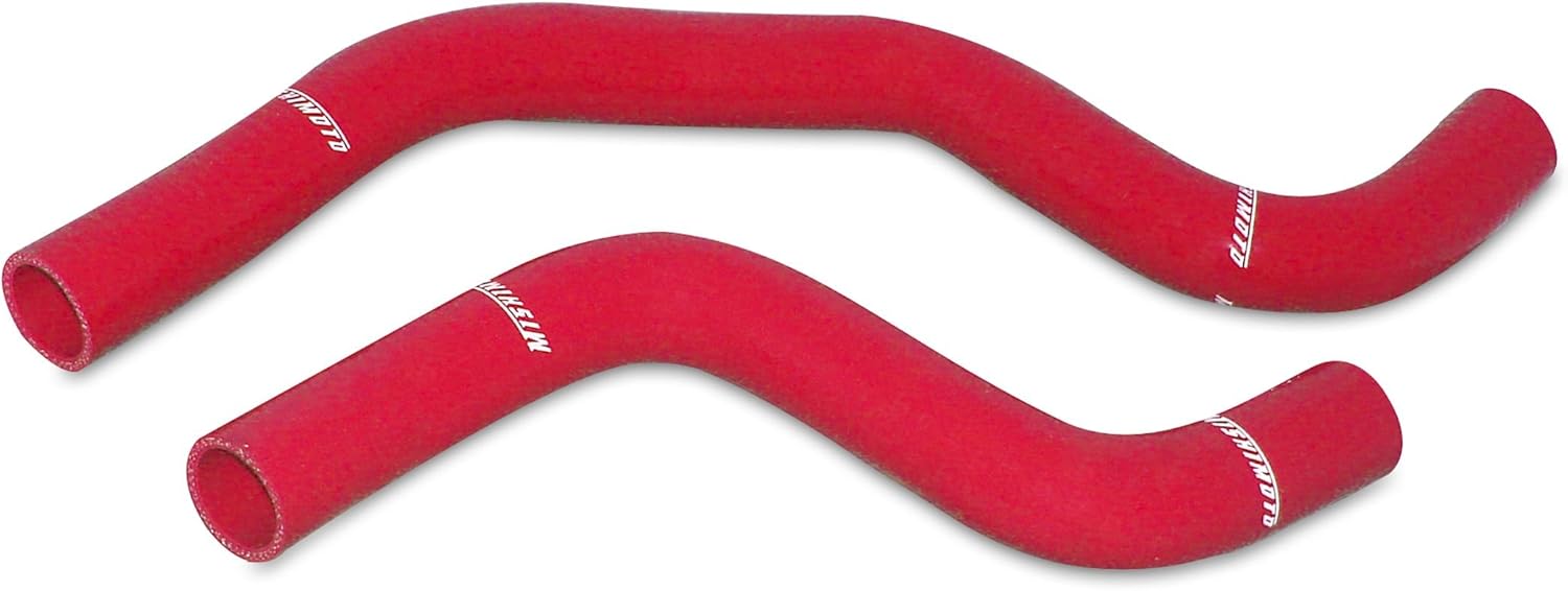 Mishimoto MMHOSE-EVO-8RD Silicone Radiator Hose Kit Compatible With Mitsubishi Lancer Evo 8 2001-2007 Red