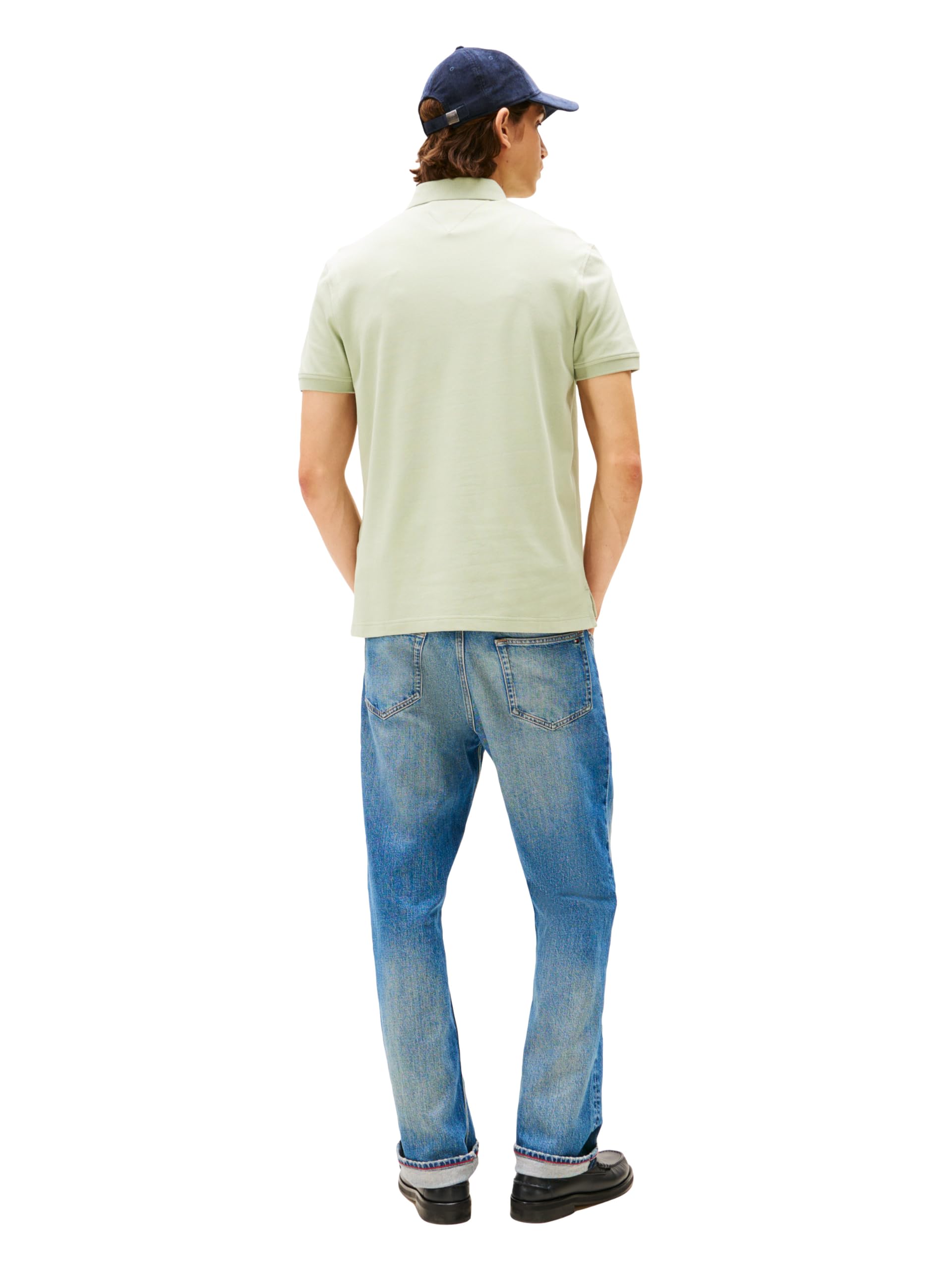 Tommy Hilfiger Herren Kurzarm-Poloshirts in Normaler Passform mit Stretch und Bio-piqué-Baumwolle Kurzarm-Poloshirts in normaler Passform mit Stretch und Bio-Piqué-Baumwolle (1er Pack)