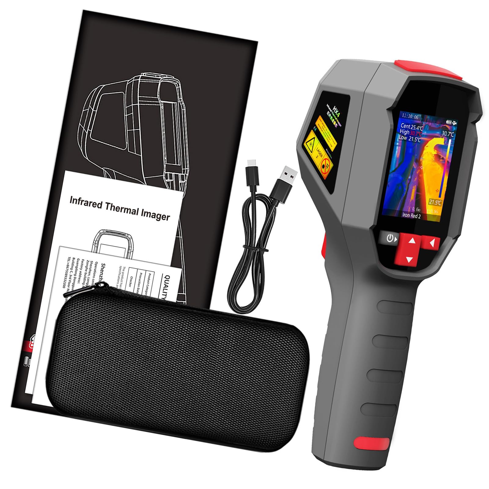 25Hz Refreshing Rate Thermal Camera with 384×288 Resolution for Industrial Inspections Infrareds Thermal Camera