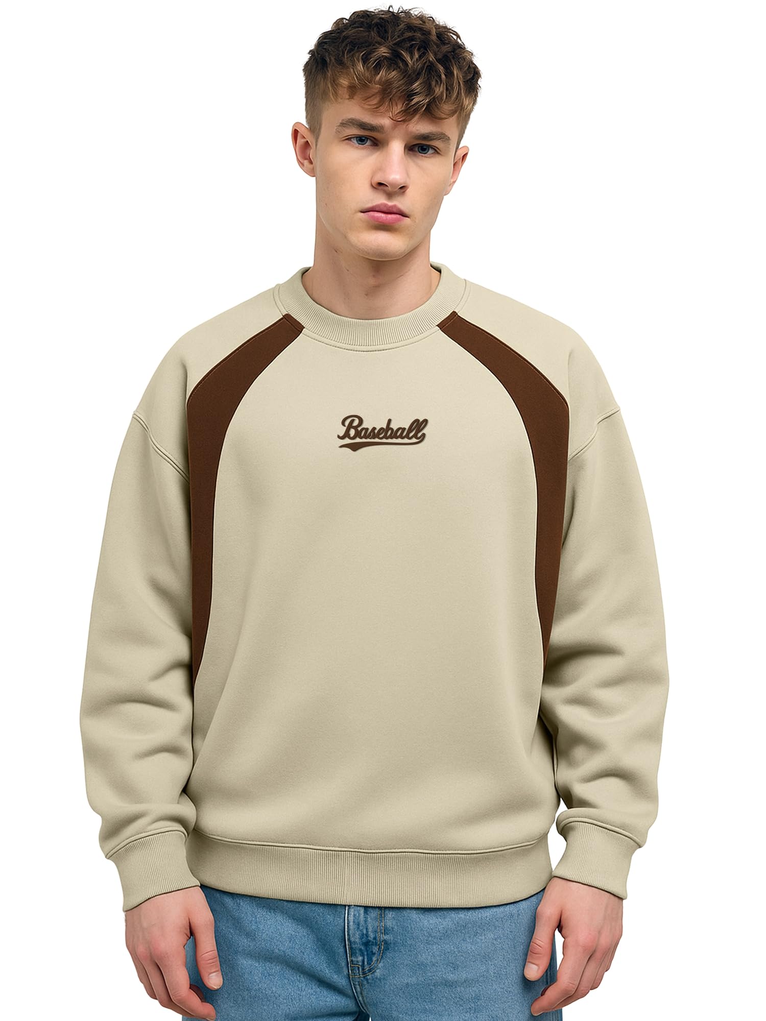 maniac || Mens || Printed || Round Neck || Raglan Full Sleeve || Fleece || Sweatshirt-picture-49