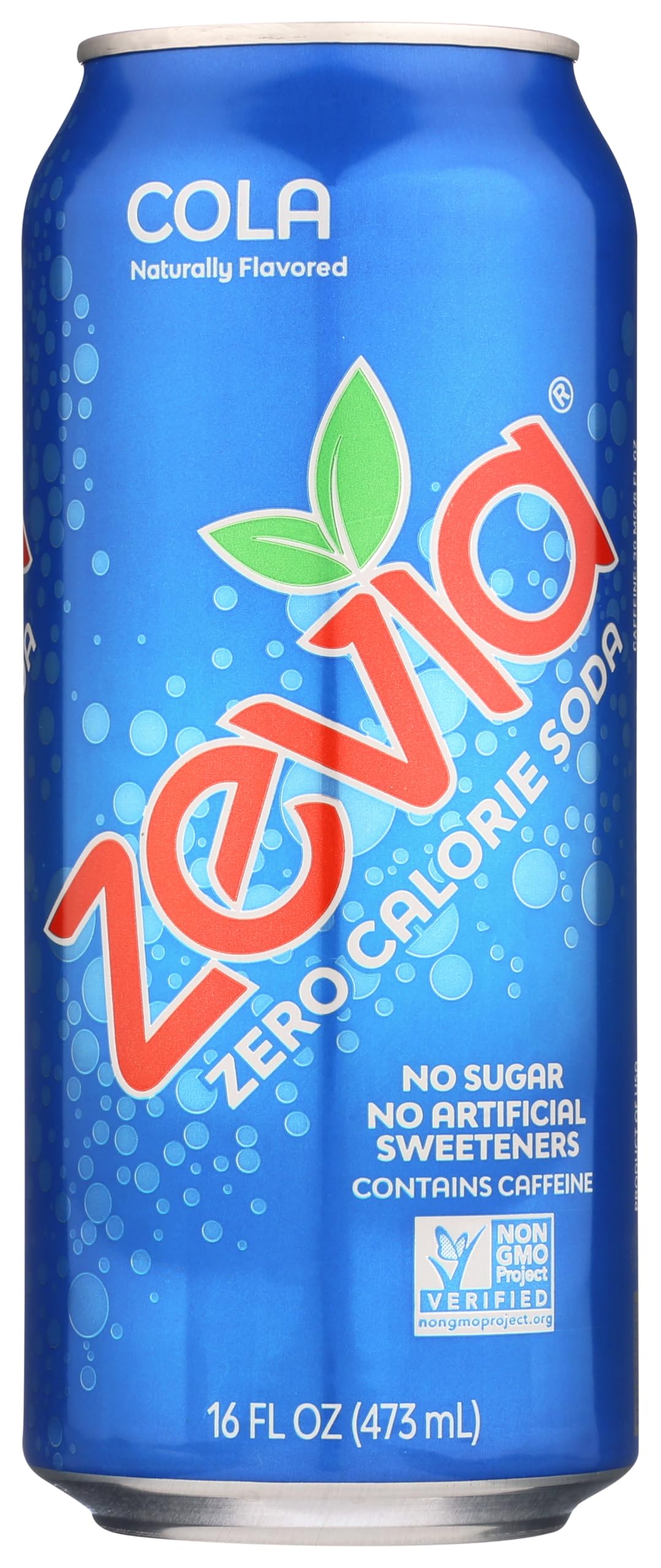 Zevia Natural Cola Soda, 16 Fl Oz (Pack of 12)
