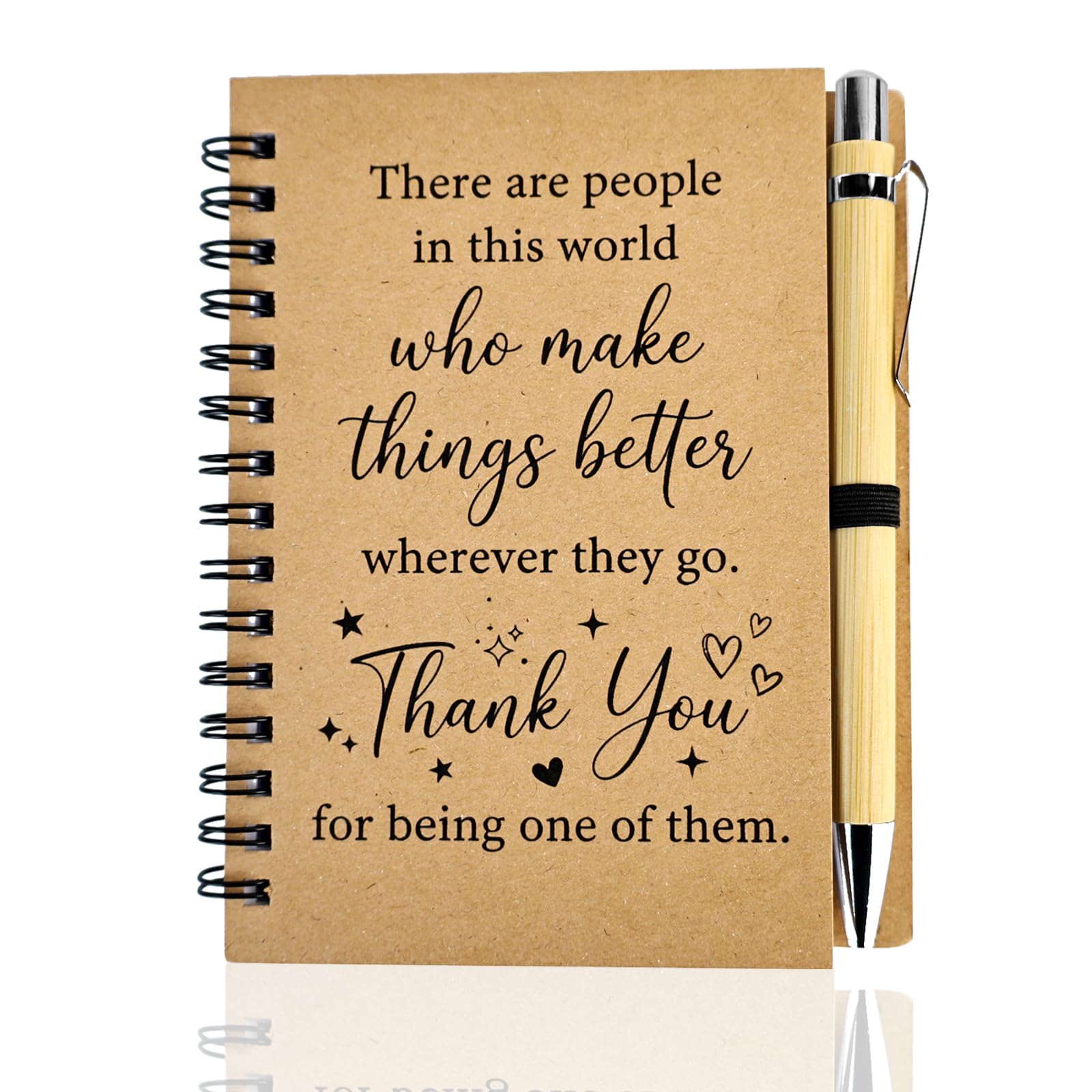 Mitibet Leaving Gifts for Colleagues Women, A6 Notebook with Pen, Thank You Gifts for Women Men, Work Bestie Present, Teacher Nurse Carer Appreciation, Female Friend Goodbye Gift (Make Things Better)