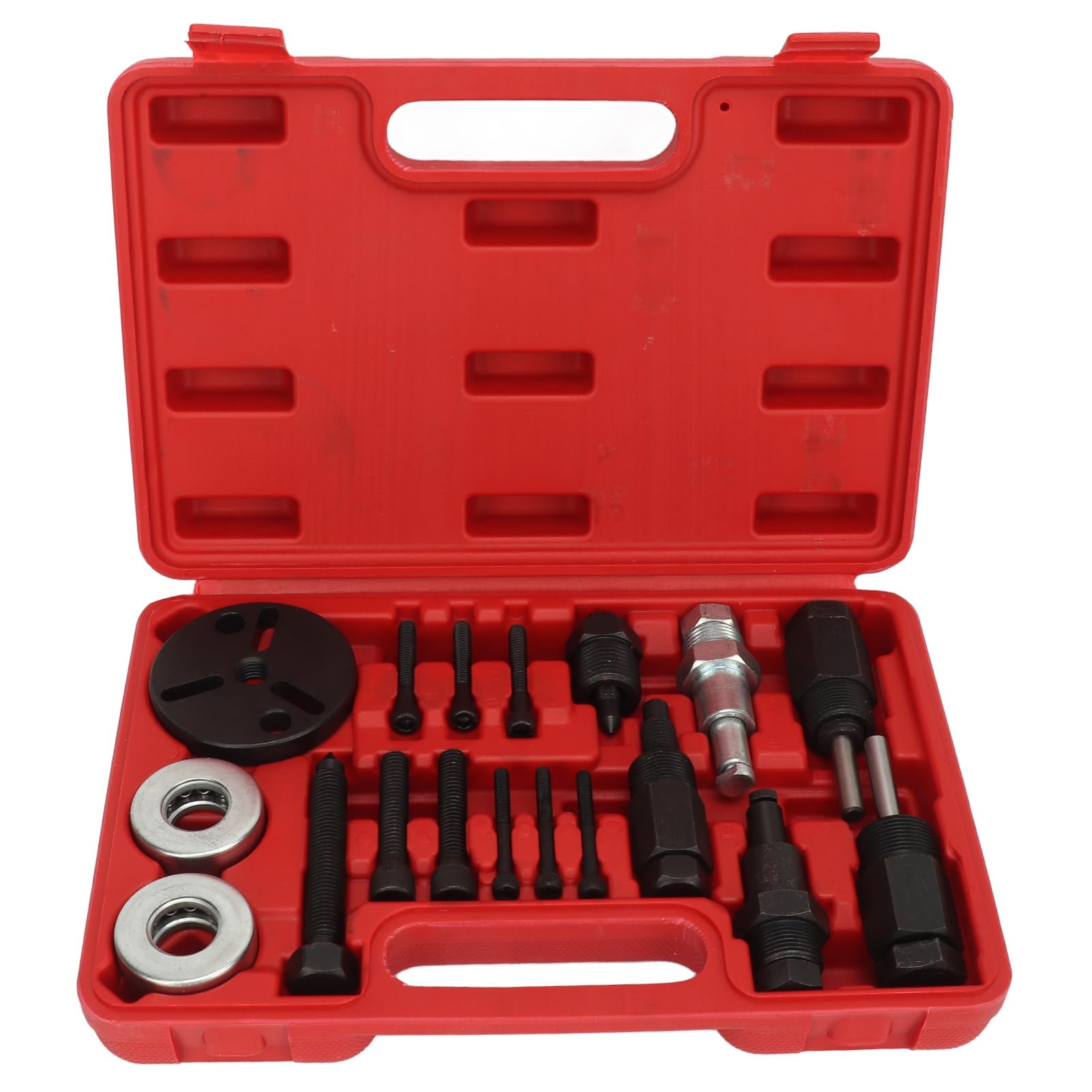 Estrattore Frizione AC, Kit da 18 Pezzi per Rimozione e Installazione Frizione Compressore, Set Utensili per Riparazione Climatizzatore e Aria Condizionata dell'Auto