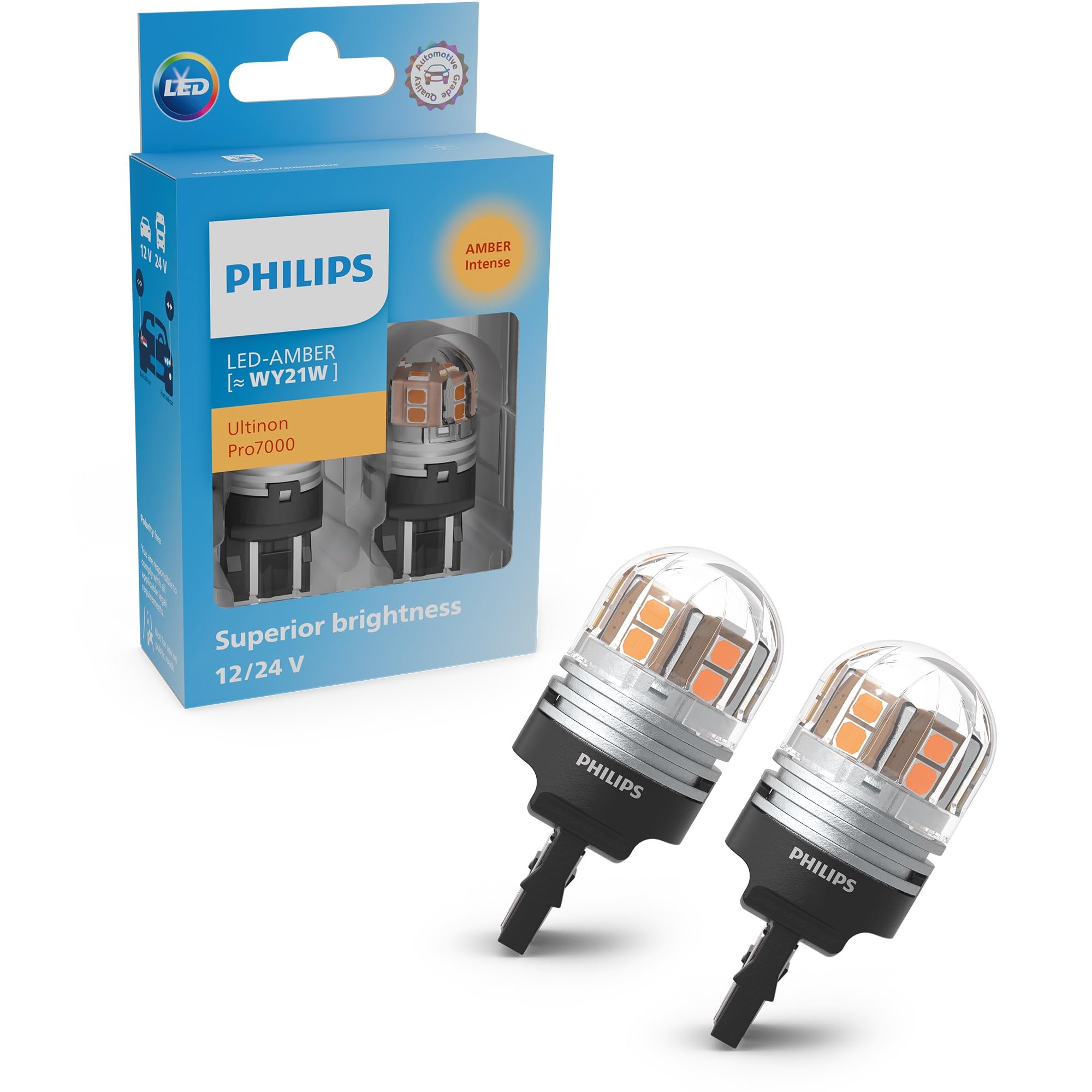 Philips Ultinon Pro7000 SI LEDウィンカーバルブ Philips Ultinon Pro7000 LED T10 car signaling bulb (W5W), 6.000K