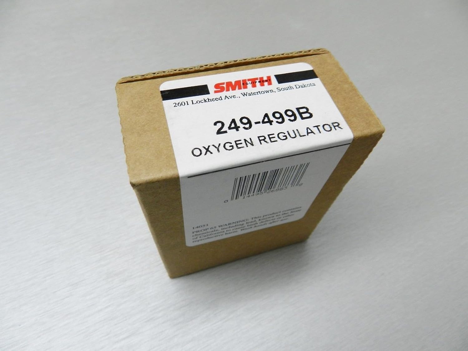 SMITH LITTLE TORCH PRESET OXYGEN REGULATOR 249-499B FOR USE WITH DISPOSABLE TANK (E 10)