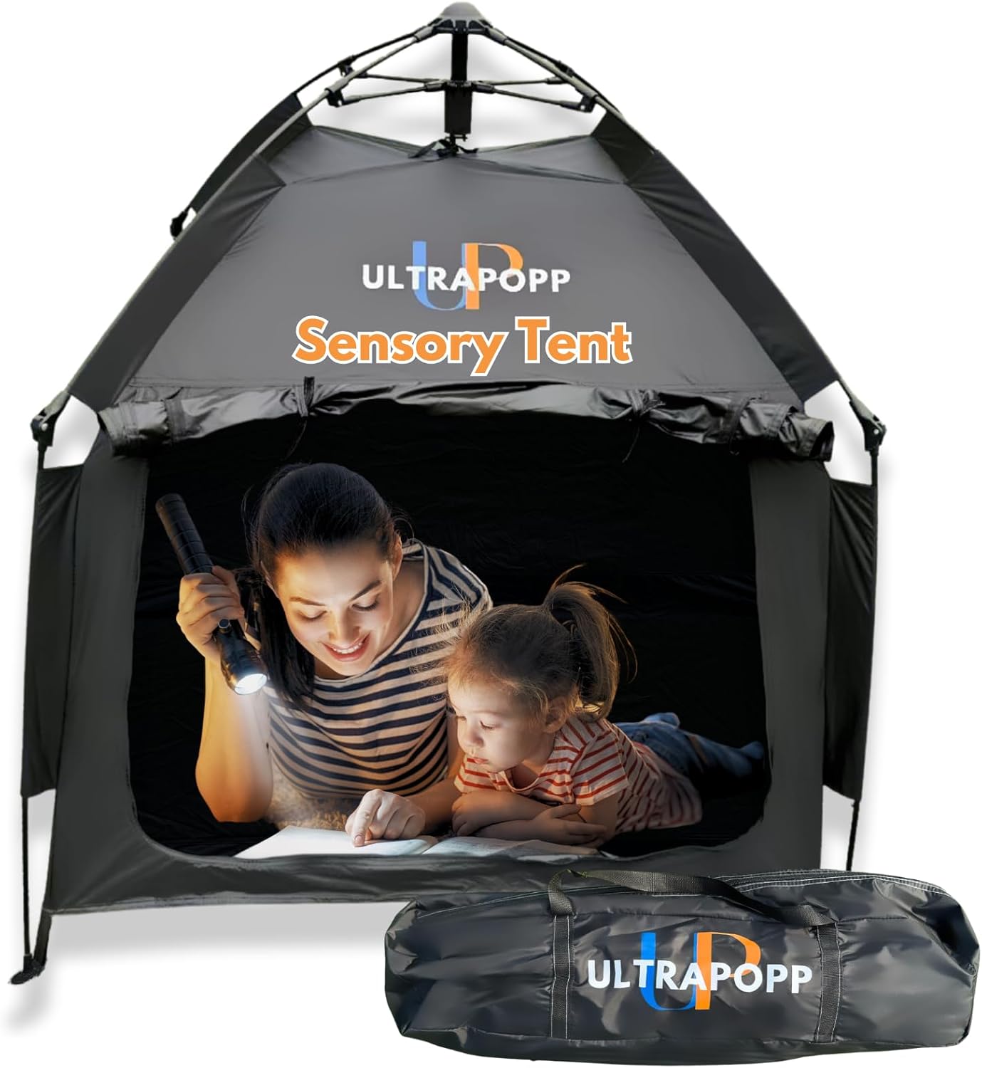 Sensory Tent for Kids, Instant Easy Setup & Pack Blackout Calming Tent for Autistic Children, ADHD, SPD, OCD