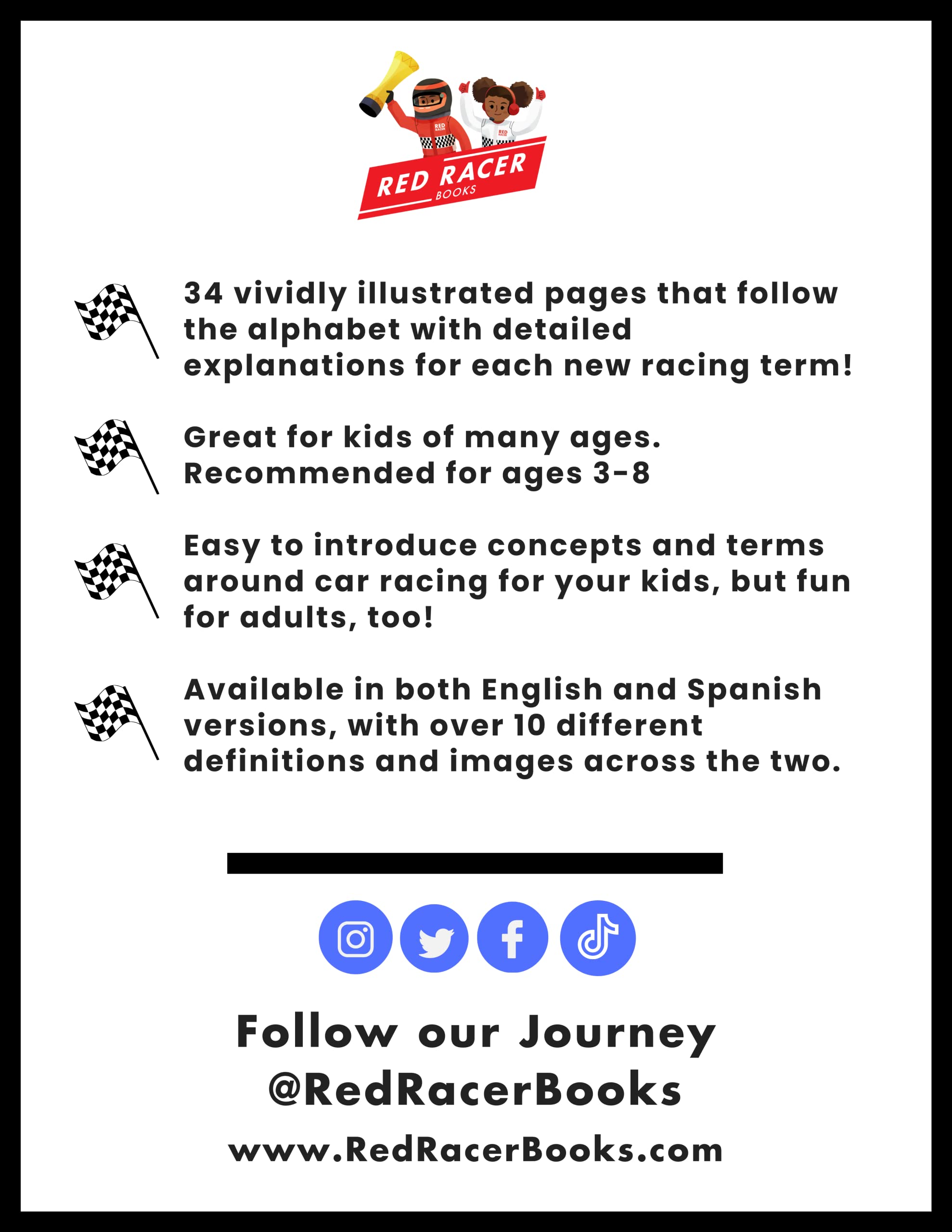 ABCs of Racing: Alphabet Formula 1 Racing Book for Kids & Young Fans (3–8)
