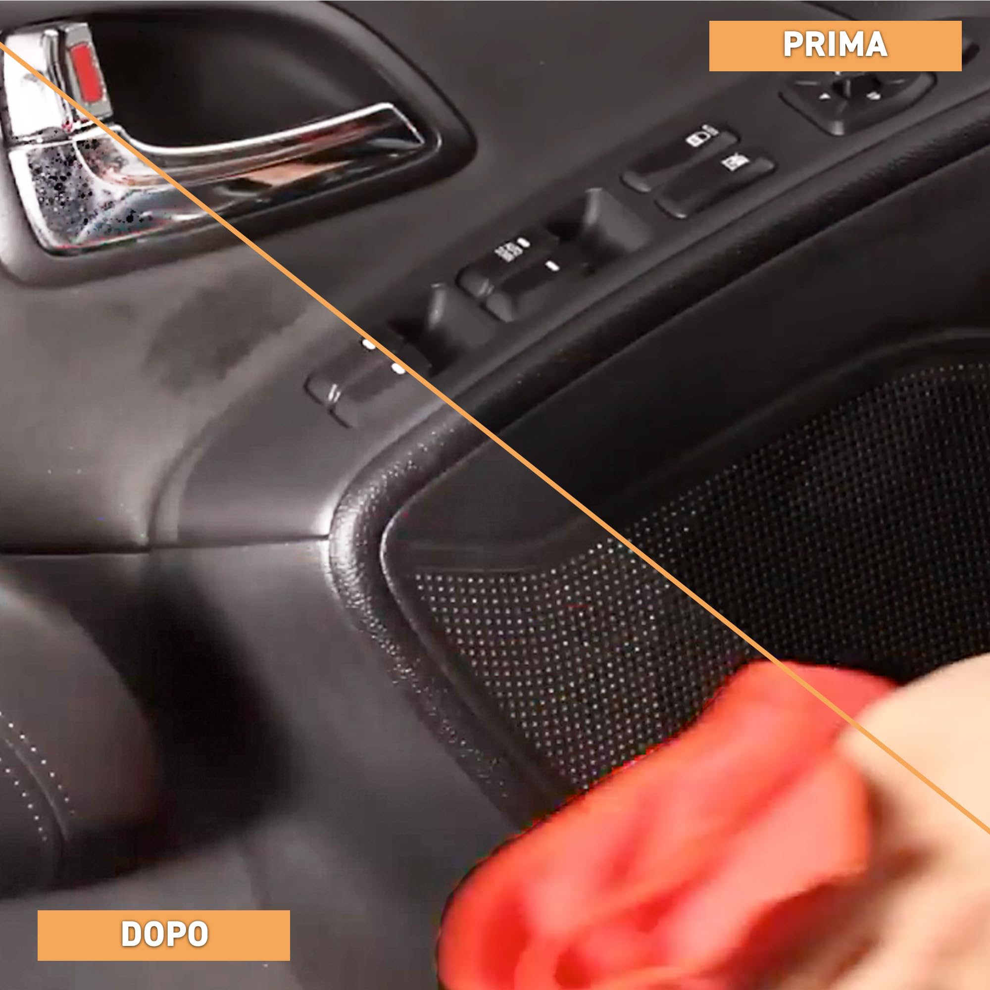 Ma-Fra Trattamento 3in1 Plastiche, Pulisce, Ravviva e Protegge Parti Interne dell'Auto, Ideale per Cruscotti e Guarnizioni, Crea Barriera Anti Raggi UV, Rallenta Formazione di Polvere, Formato 500ml