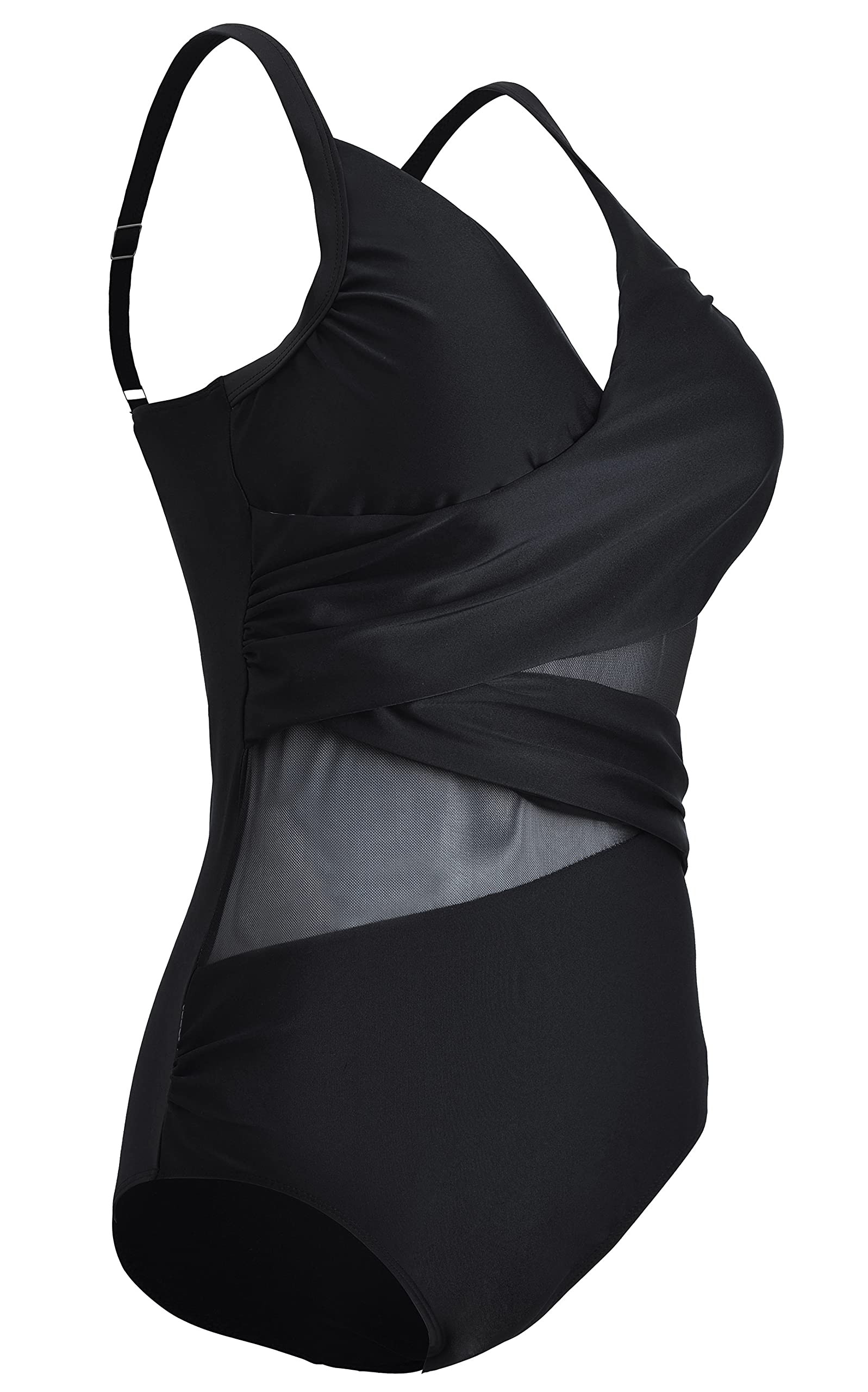 LA ORCHID Damen Badeanzug Cut Out sexy Einteiler Bademode Schwimmanzug Schlankheits Sommer