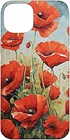 Vista 9 de Funda para iPhone 16 Red Poppies Flowers In A Field