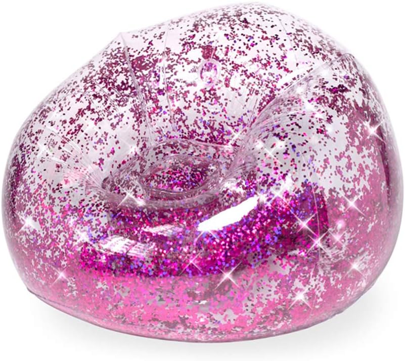 sedia gonfiabile per bambini glitter
