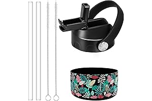 Hydroflask Straw Lid and Silicone Boot For Wide Mouth Water Bottles