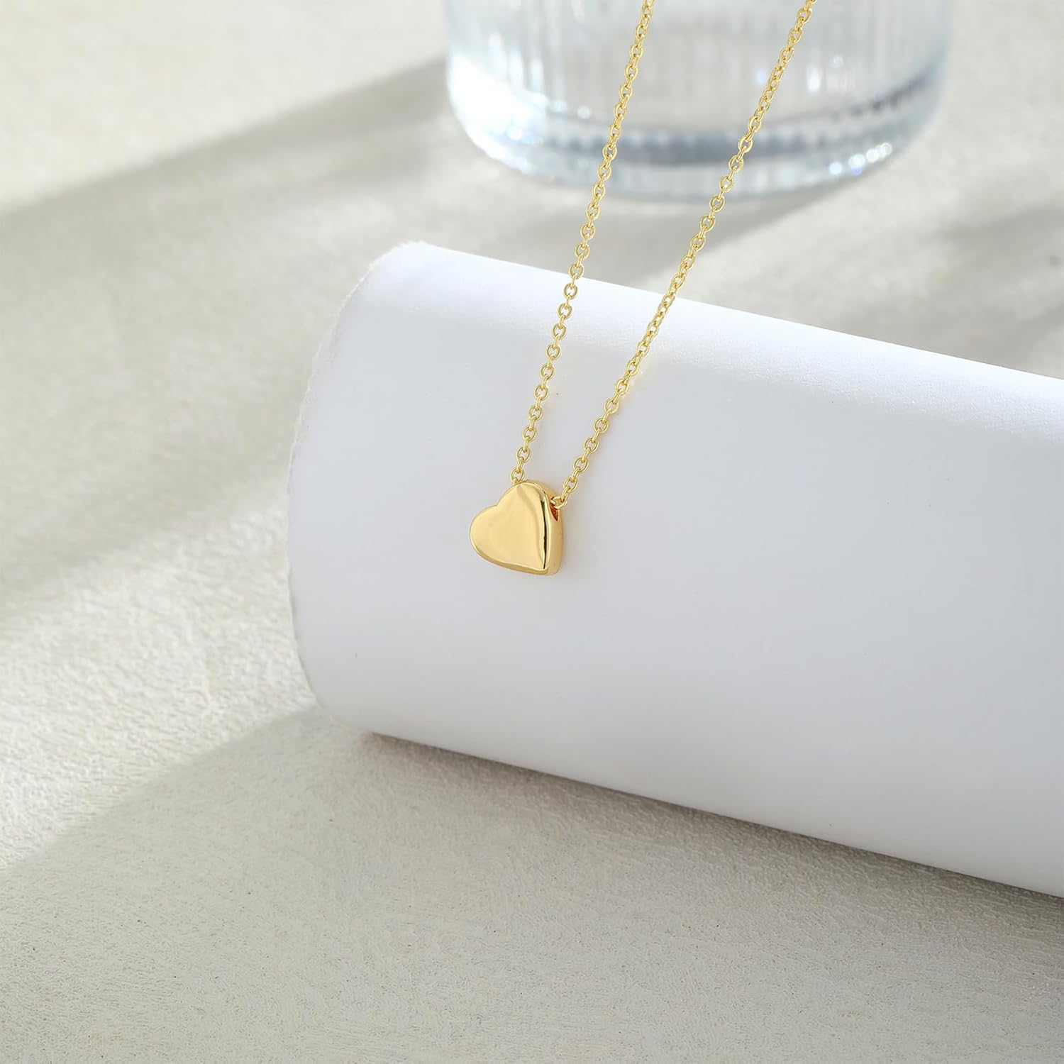 Heart Necklace for Women, Dainty 14K Gold/Sterling Sliver Plated Heart Pendant Necklace Trendy Jewelry Gift for Women - Image 5
