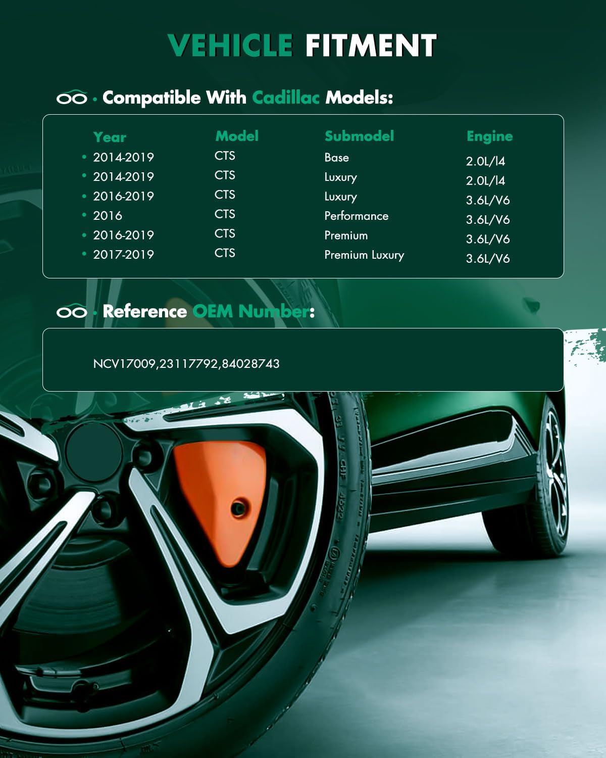 SCITOO Rear Right Passenger Side CV Axle Shaft Assembly Fit for Cadillac CTS 2.0L,3.6L NCV17009,23117792,84028743