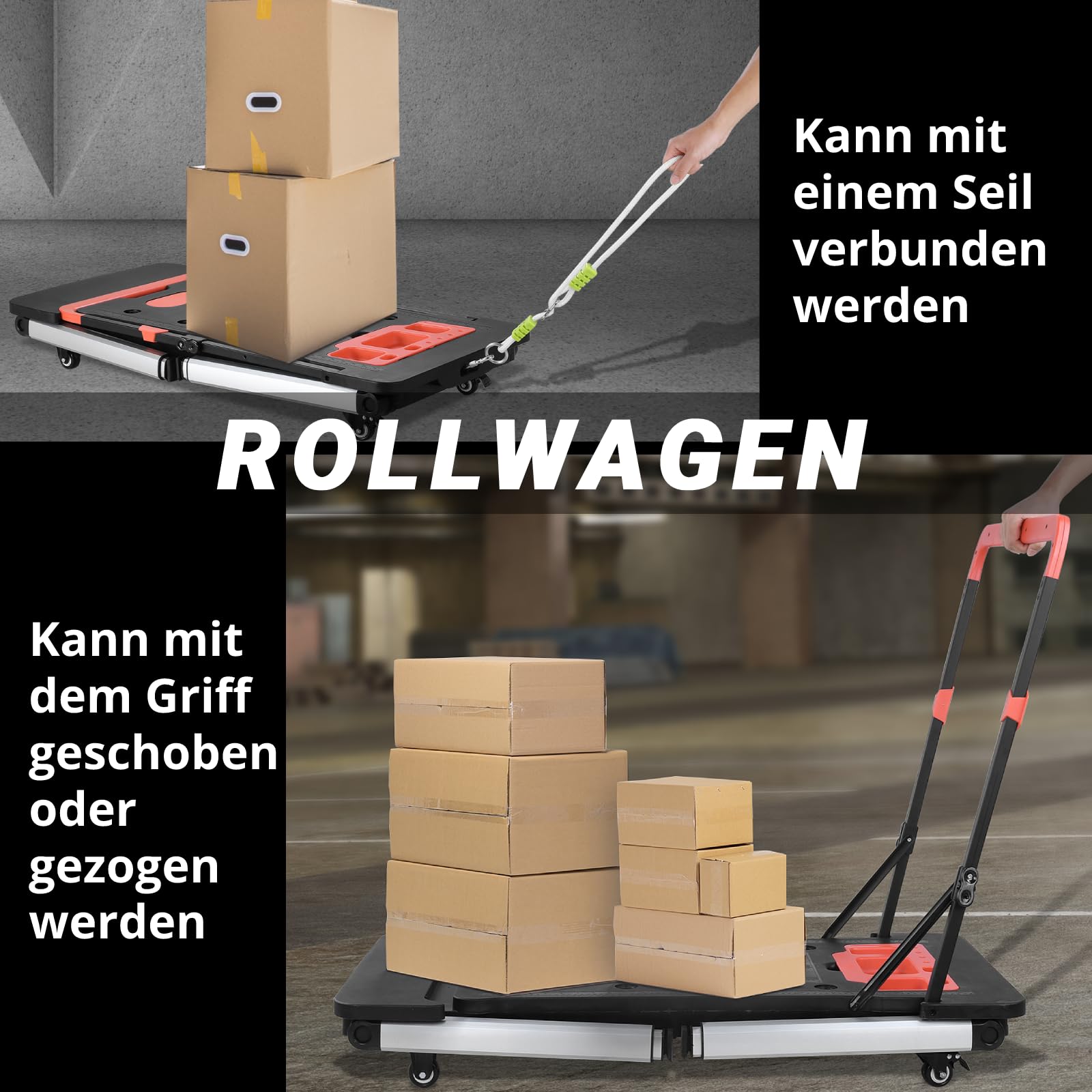 LIFERUN 7 in 1 Werkbank Klappbar,Faltbar Werktisch,Arbeitstisch Werkstatt Höhenverstellbar,Tragbar Spanntisch mit Integrierte Steckdose,Sackkarre Transportkarre mit 4 pcs Rollen,für DIY-Arbeitsplatz | Tragbar Spanntisch mit Integrierte Steckdose, Höhenver