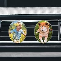 Vista 12 de Custom Aromatherapy Air Vent Clip with Photo - Personalized Crystal Air Freshener - Scented Crystal Clip for Car Interior Decoration
