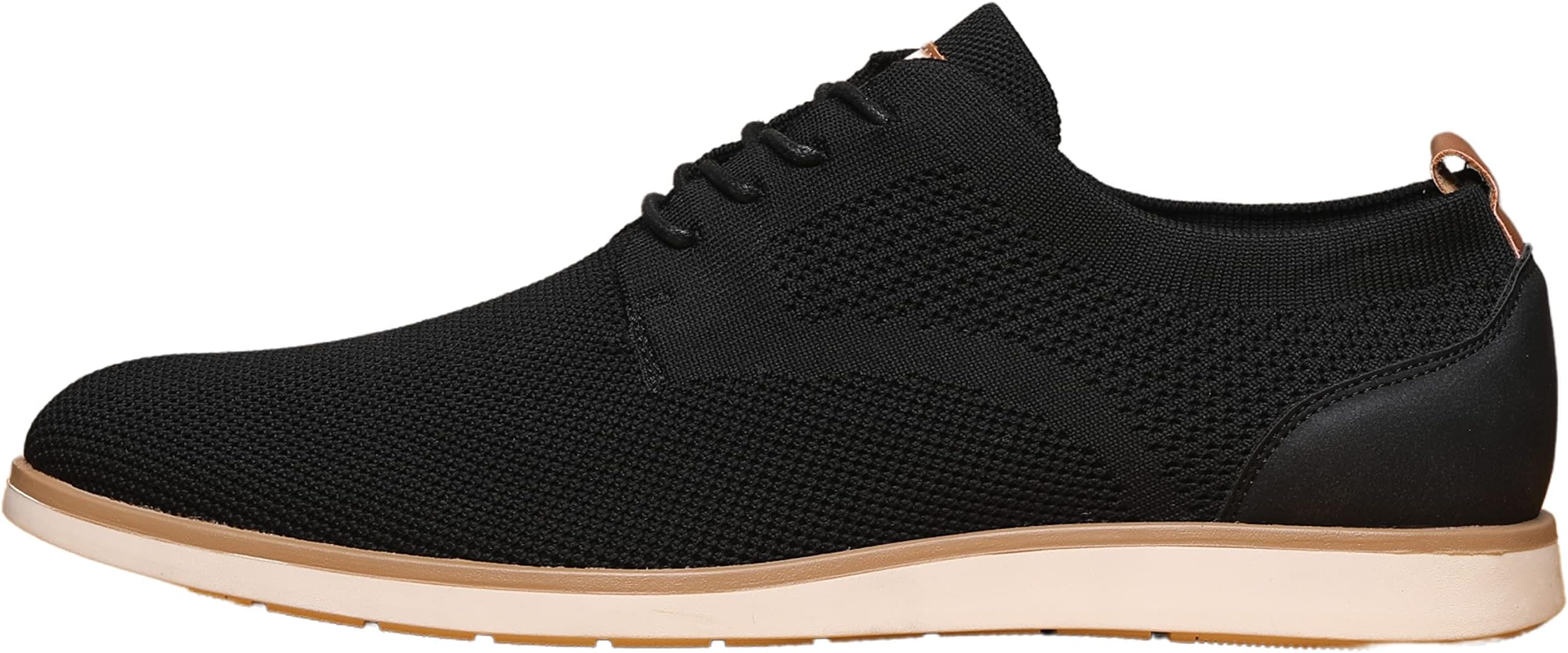 Mens Knit Mesh Sneakers Oxford Casual Shoes Smart Business Work Office Lightweight Breathable Walking Shoes