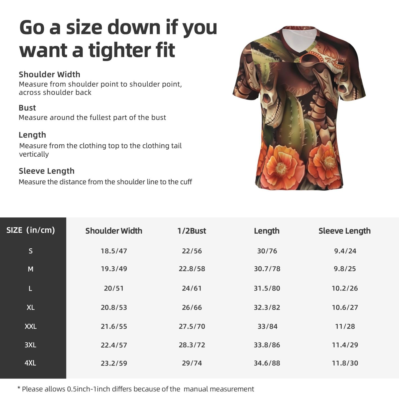 Stylish Athletic Sports Jersey Mexico-Dead-Skulls-Cactus Men's Rugby Jersey X-Large