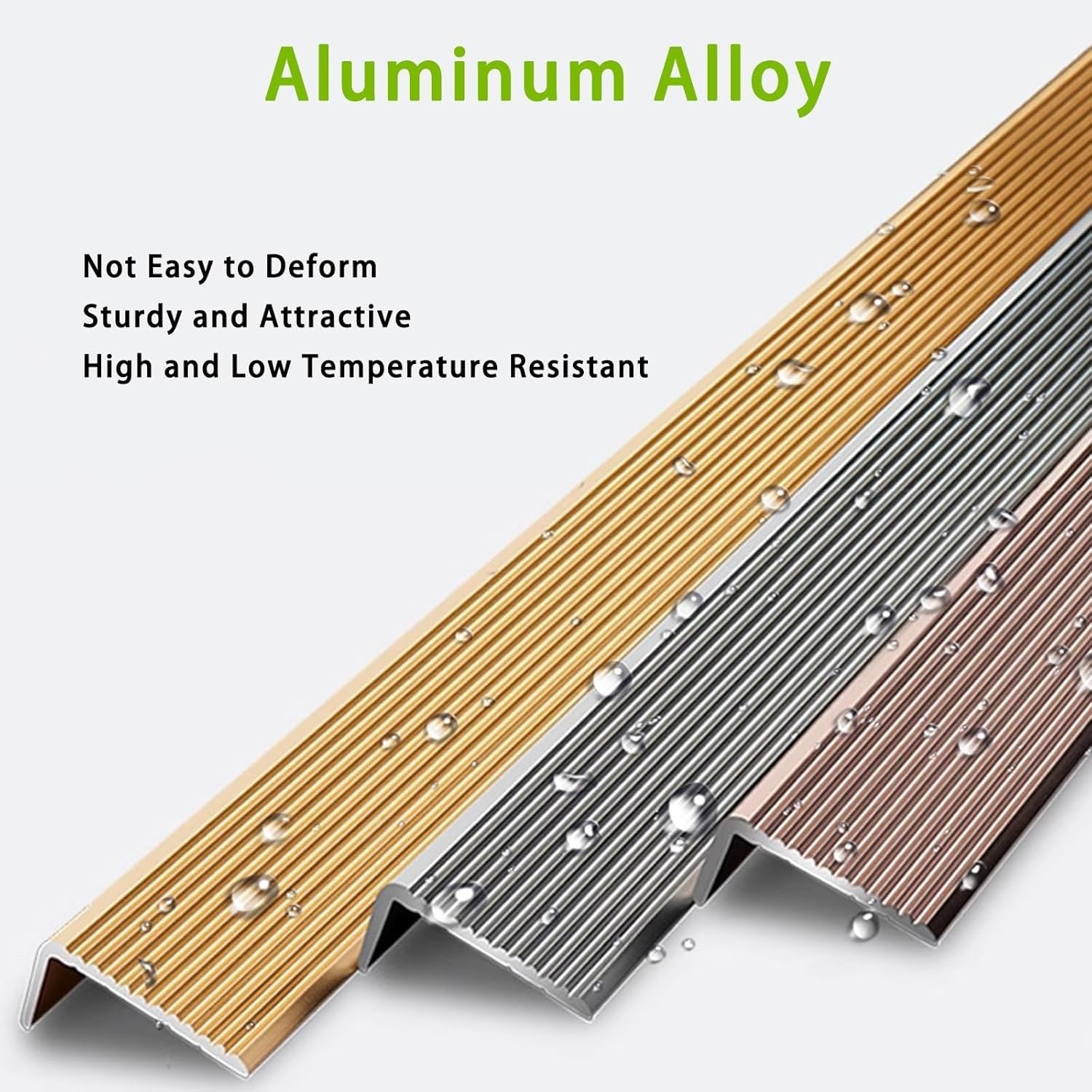 Embellecedor Suelo Cantonera Plata, Cantonera Antideslizante en Forma de L para peldaños de baldosa/Madera/Metal/hormigón, Borde de Escalera de aleación de Aluminio(5 x 3 cm/1.97 x 1.18 in,1.1