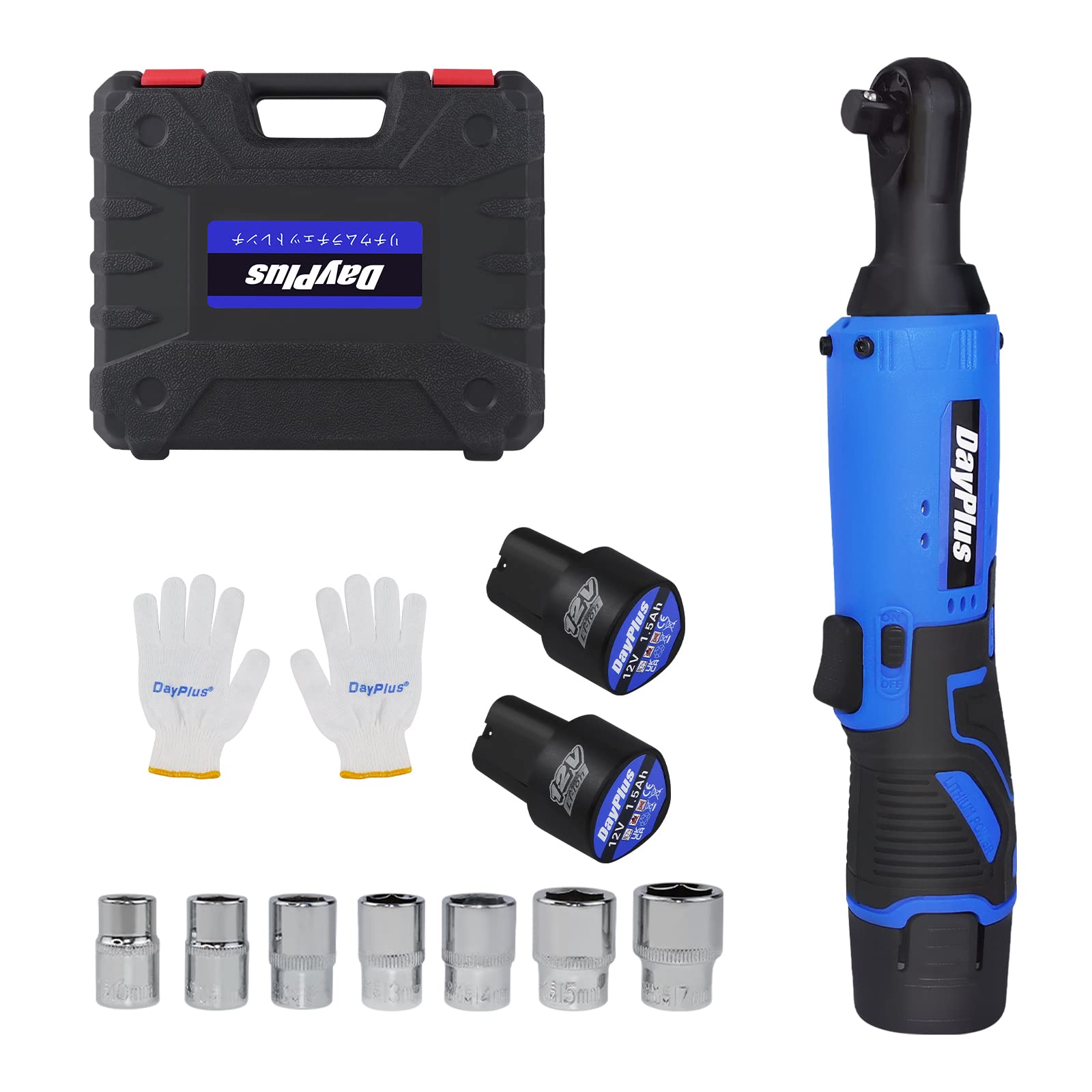 Amazon | DayPlus 12V 充電式ラチェットレンチ コードレス 電動