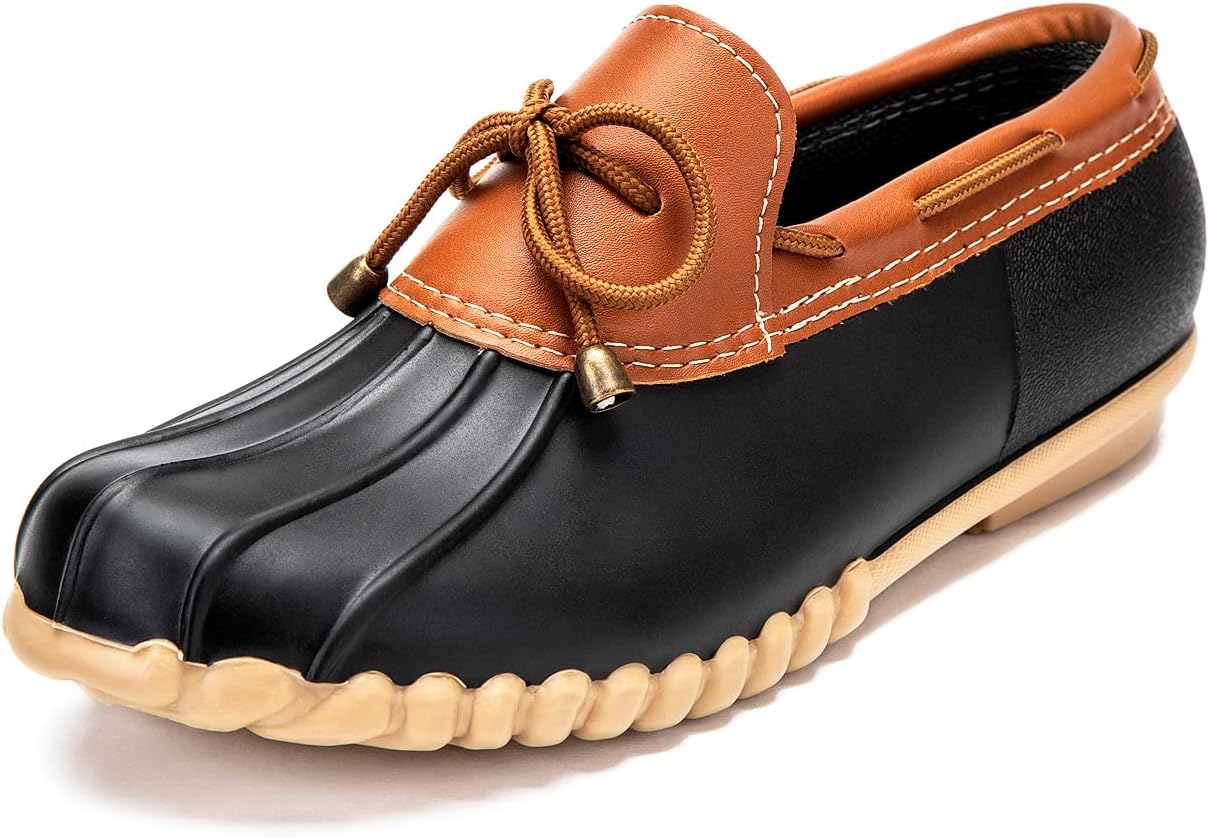 DKSUKOSnow Women's Waterpoof Loafer Shoes Slip On Flat Duck Shoe