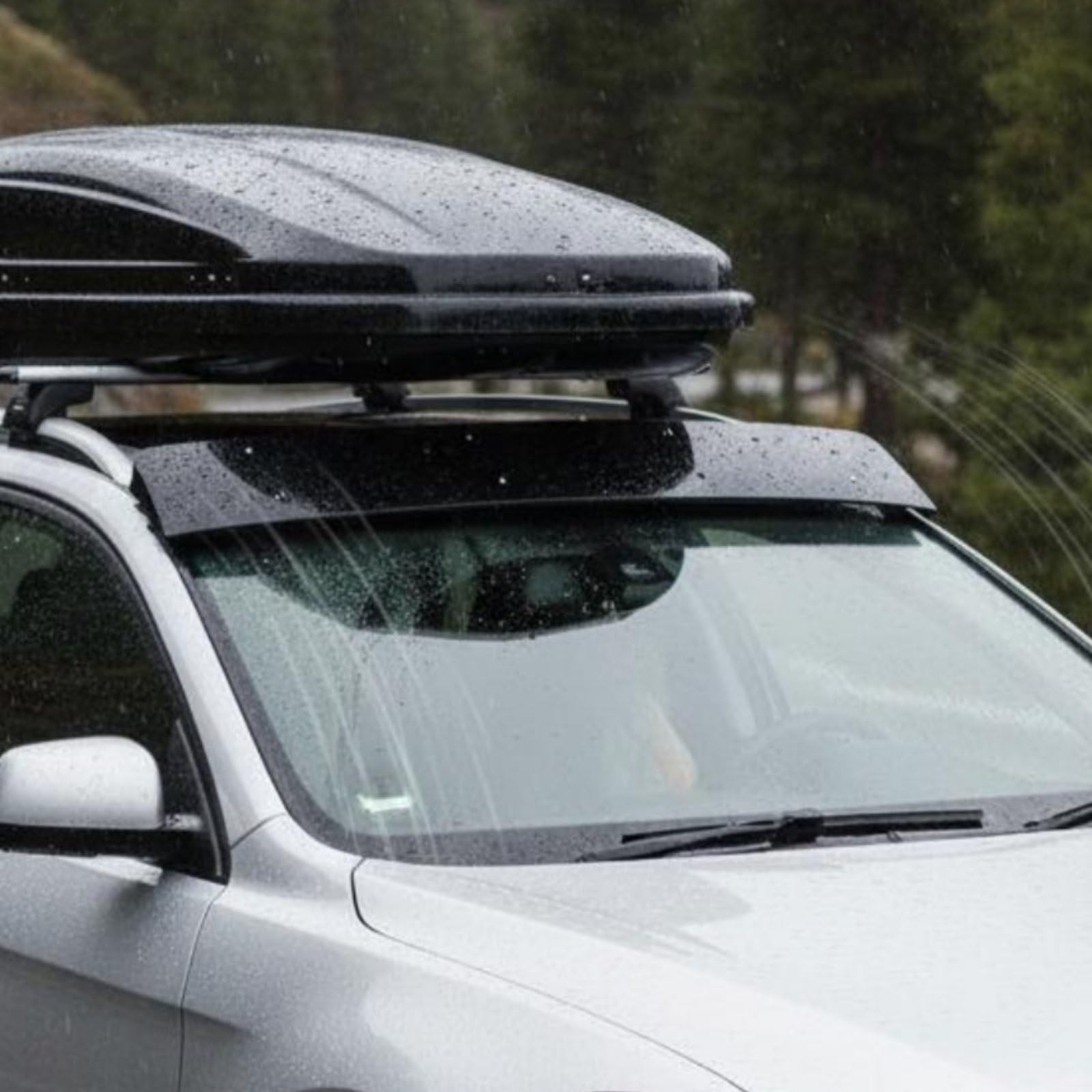 Deflector de Techo para Auto Alerón Aerodinámico Reductor de Ruido Accesorio para Portaequipajes Material Resistente Adecuado para Viajes por Carretera Uso Diario, 96 Cm