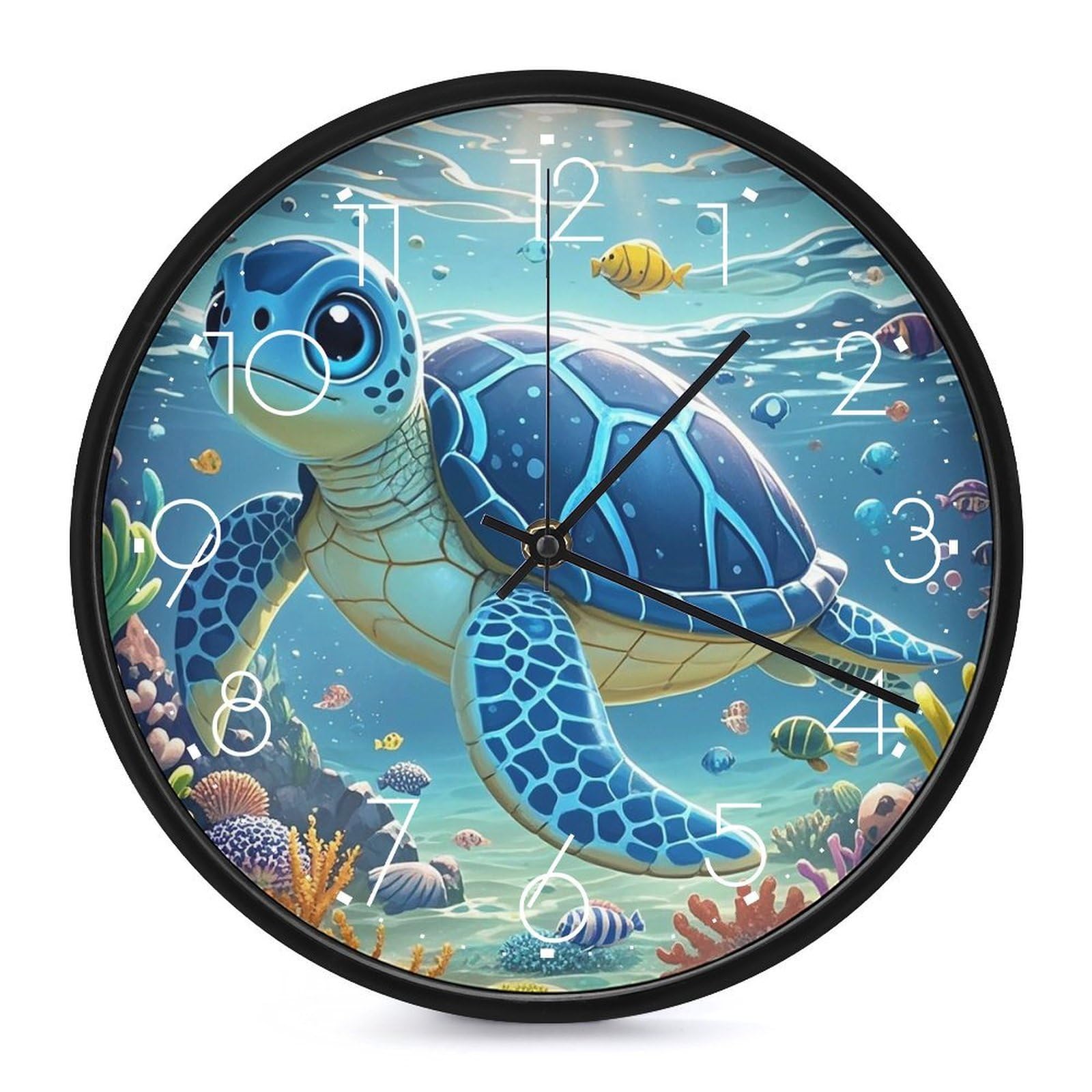 Horloge murale décorative océan pour salon et chambre calme