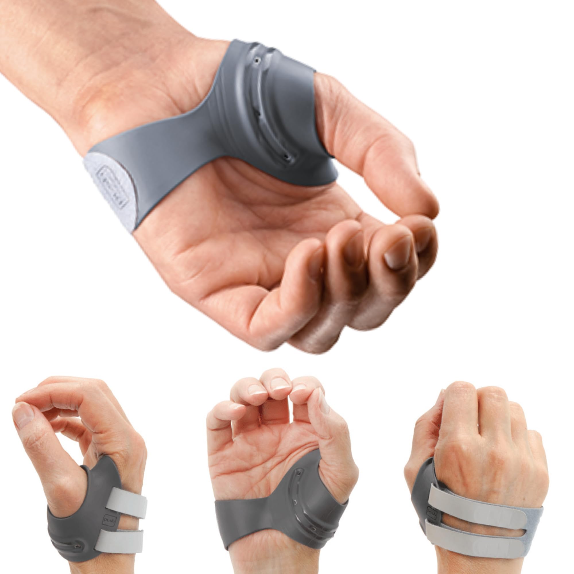 PUSH MetaGrip CMC - Soporte para pulgar para alivio del dolor de artritis, estabilizador de pulgar y soporte para el dolor de osteoartritis articular CMC, ajustable y cómodo (mano izquierda, pequeño)